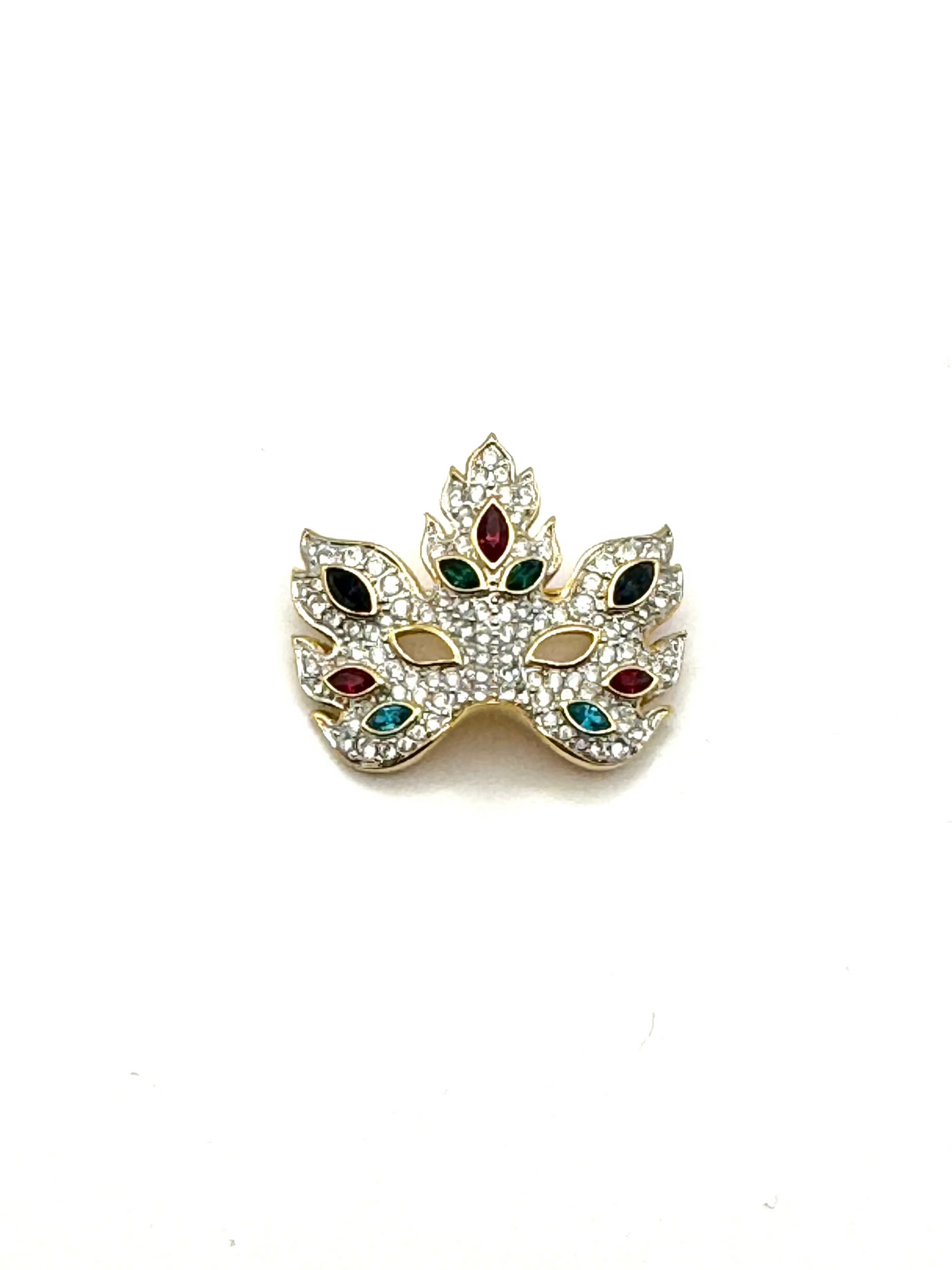 Vintage Swan Swarovski Masquerade Brooch Pin