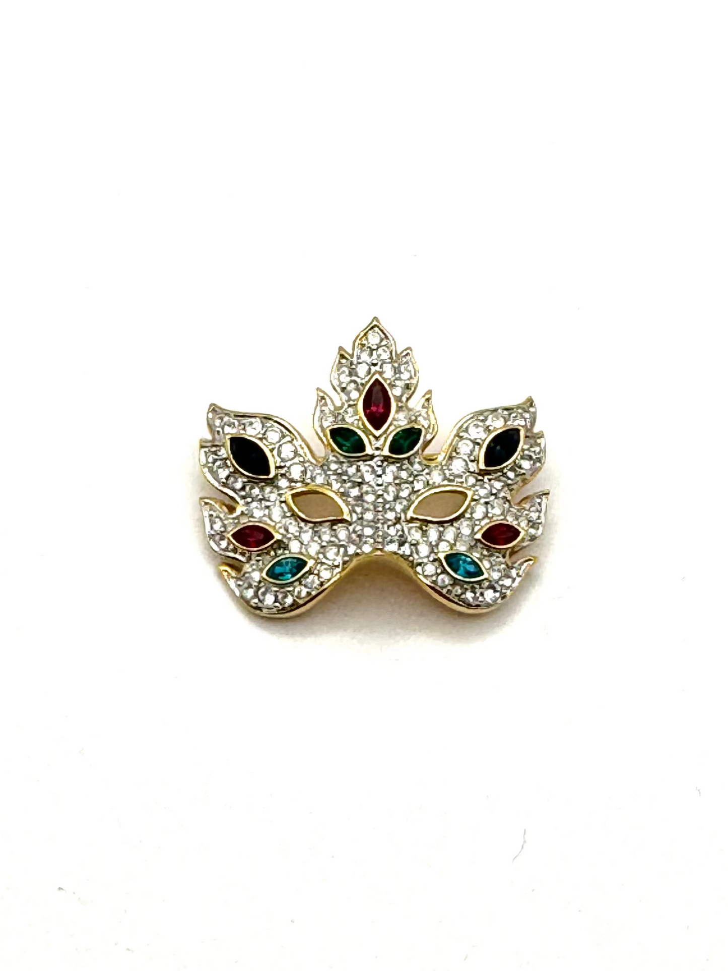 Vintage Swan Swarovski Masquerade Brooch Pin