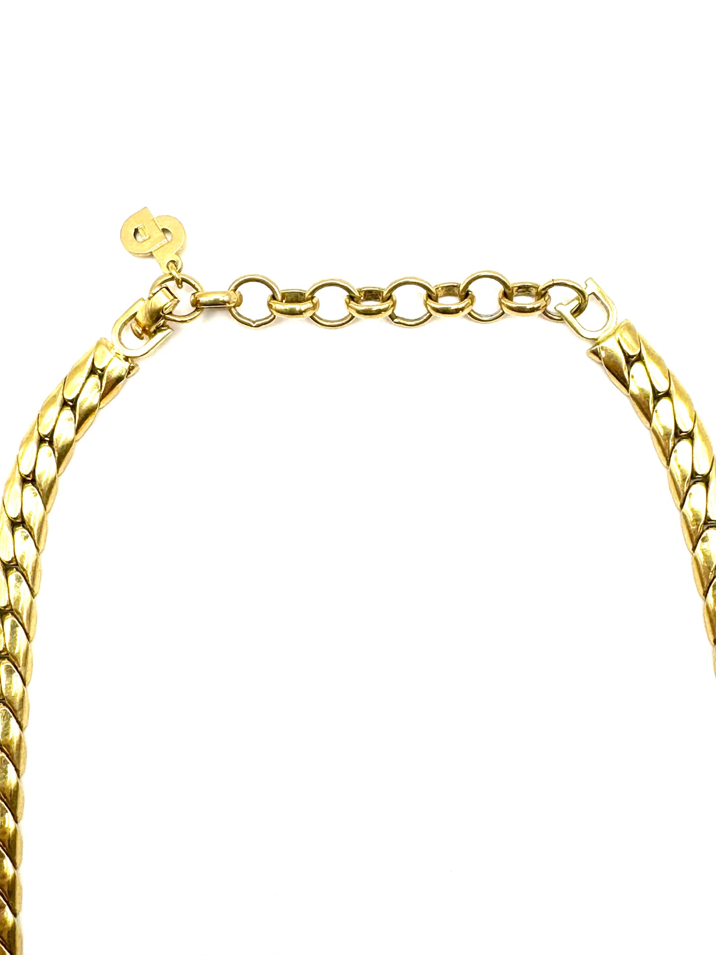 Vintage Christian Dior Pearl Pave Crystal Collar Necklace