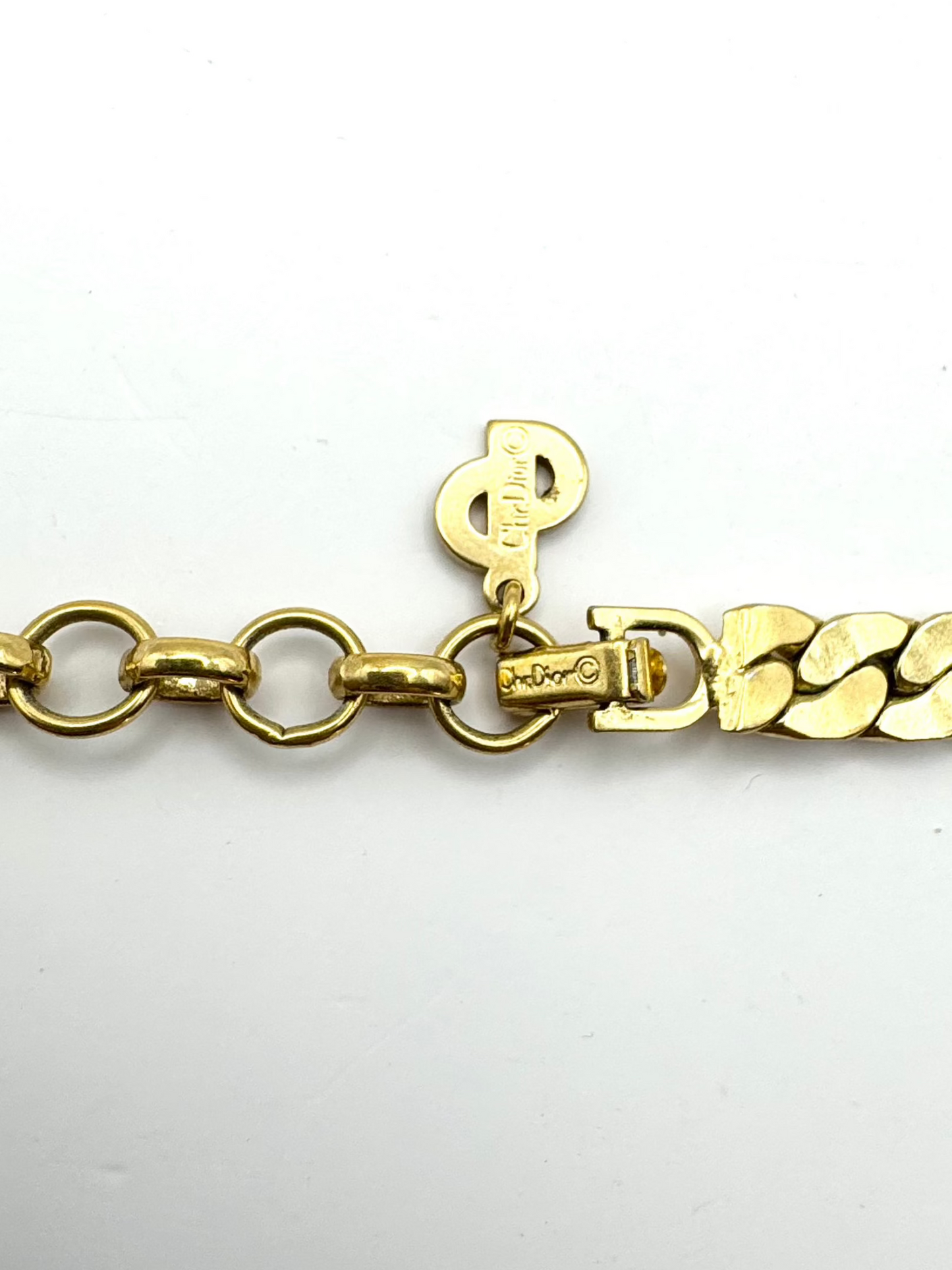 Vintage Christian Dior Pearl Pave Crystal Collar Necklace