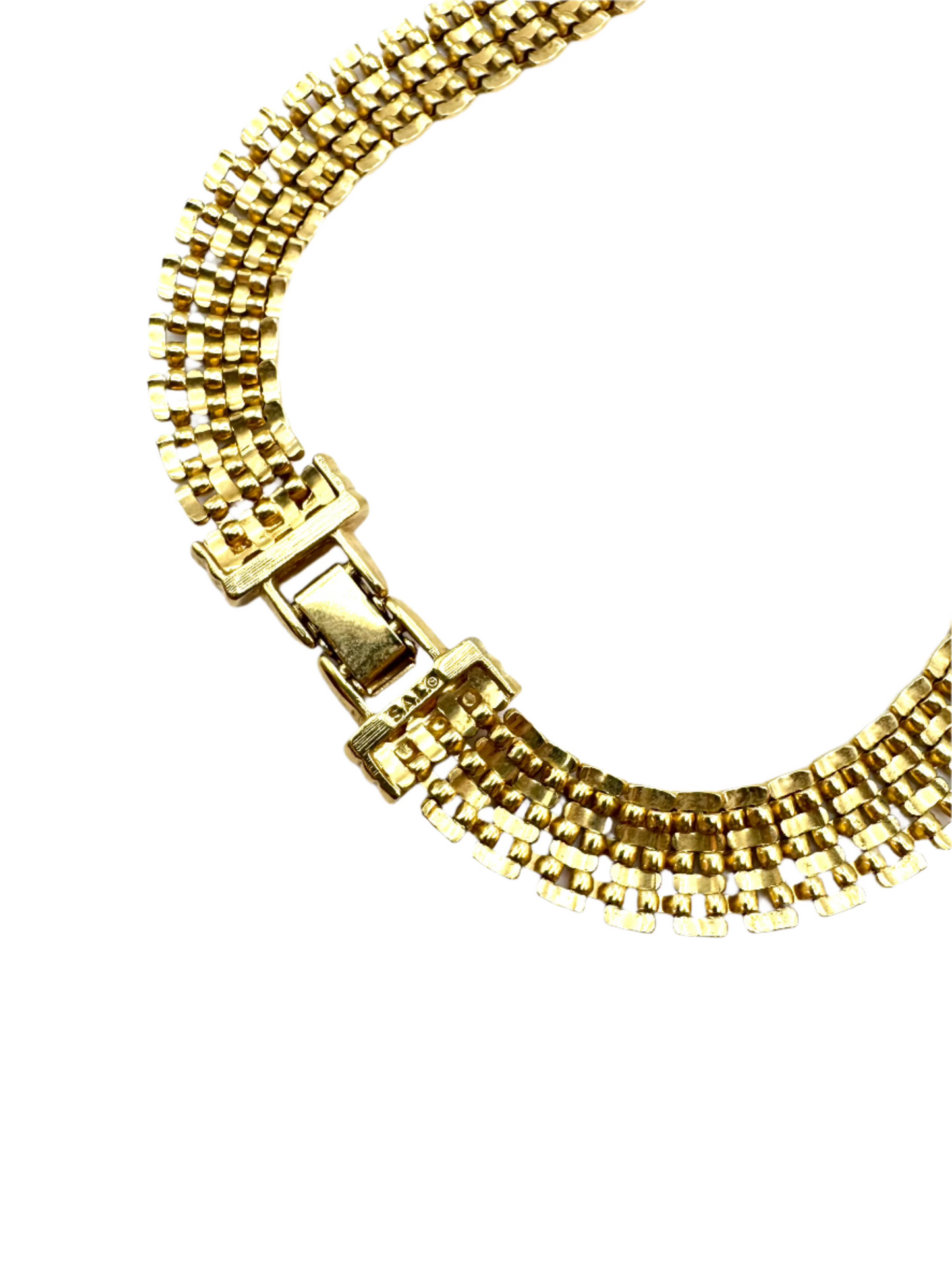 Vintage Sal Swarovski Statement Panther Chain Necklace