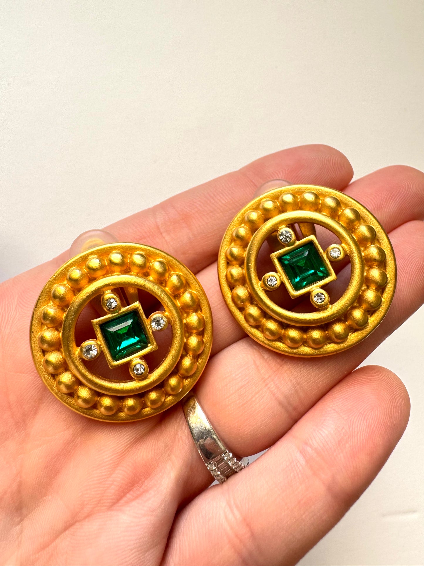 Vintage Givenchy Clip on Earrings 1980s Couture