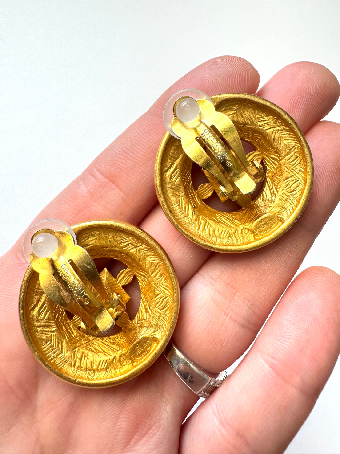 Vintage Givenchy Clip on Earrings 1980s Couture