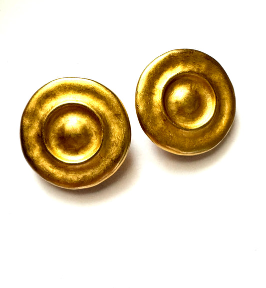 Erwin Pearl Vintage Gold-Tone Clip-On Earrings
