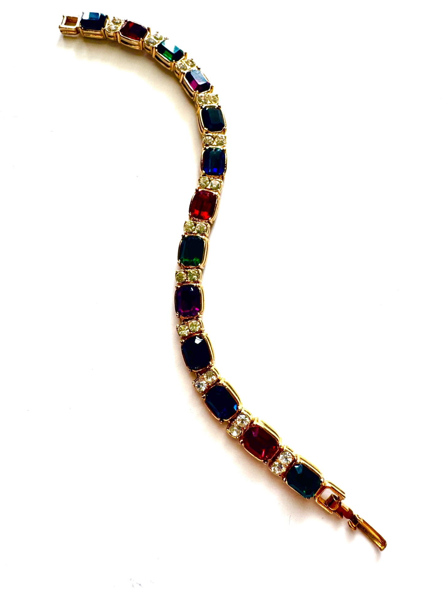 Vintage Blanca Multi-Gem Tennis Bracelet