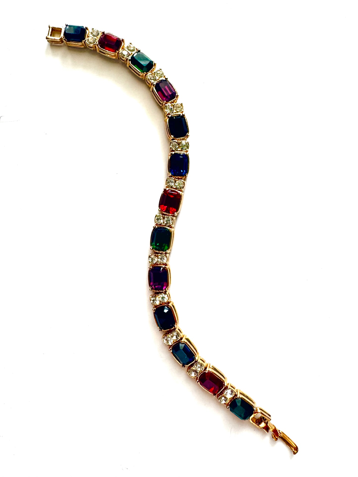 Vintage Blanca Multi-Gem Tennis Bracelet