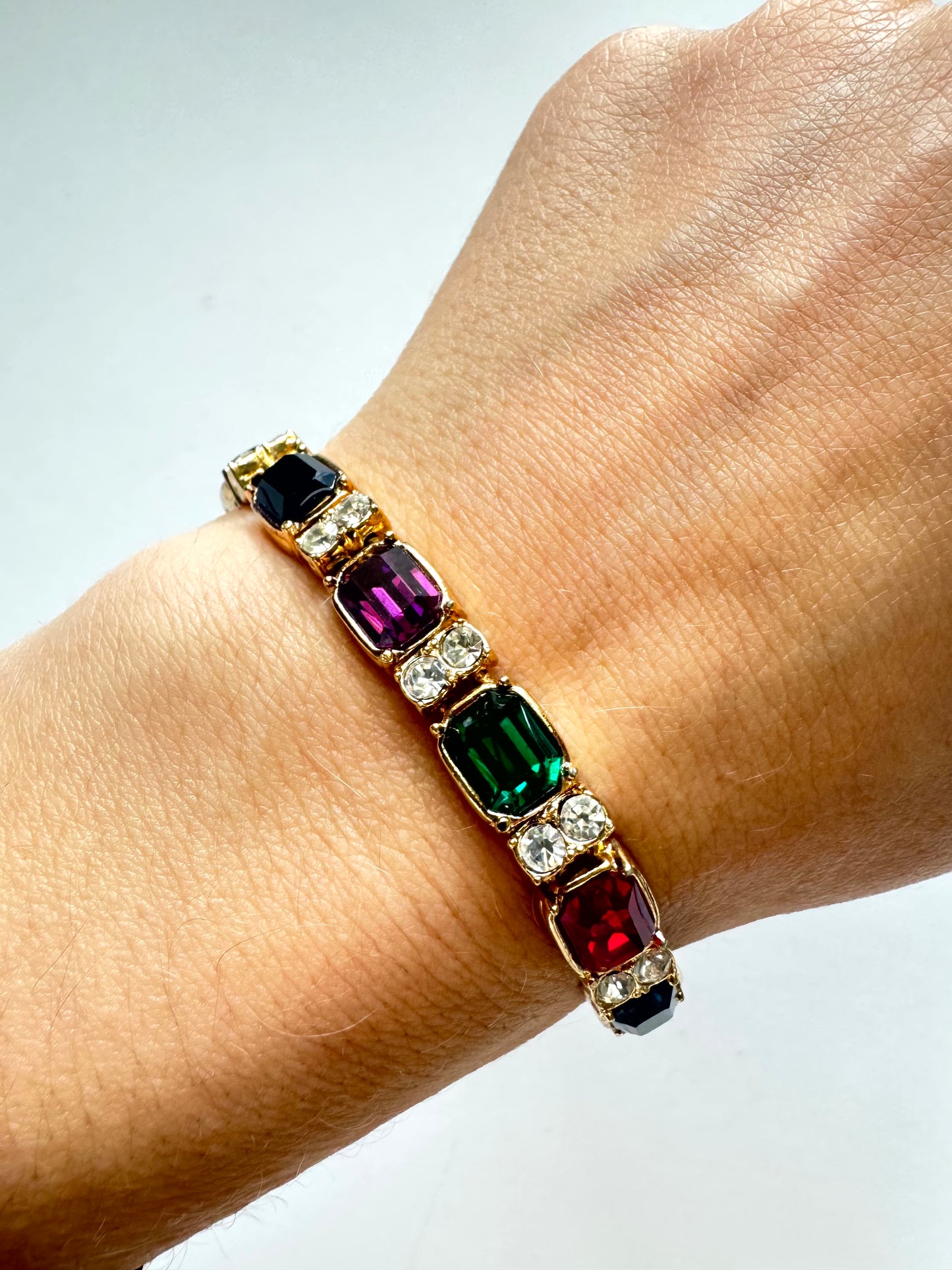 Vintage Blanca Multi-Gem Tennis Bracelet