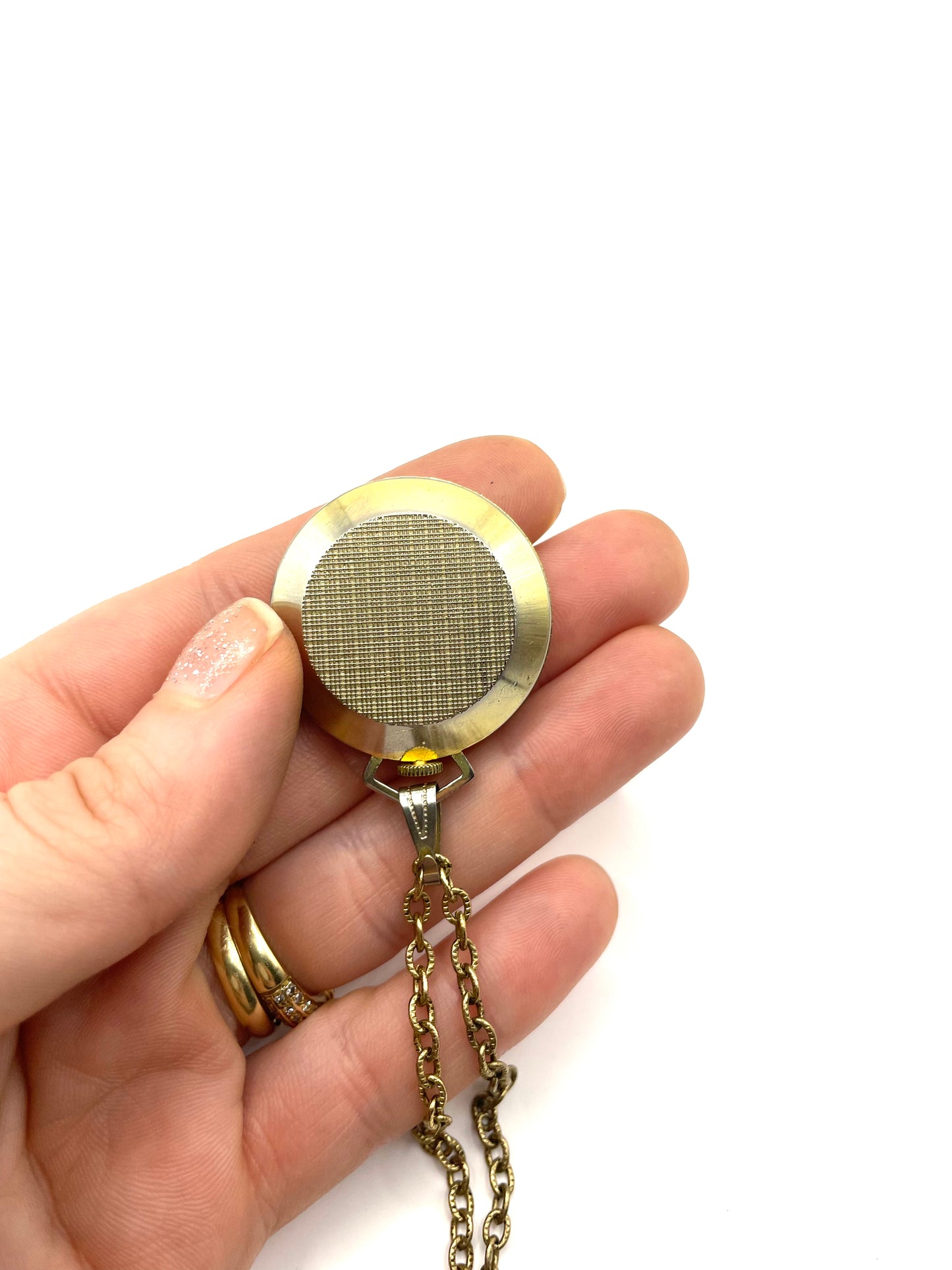 Vintage Swiss Sorna Enamel Wind Up Pendant Watch