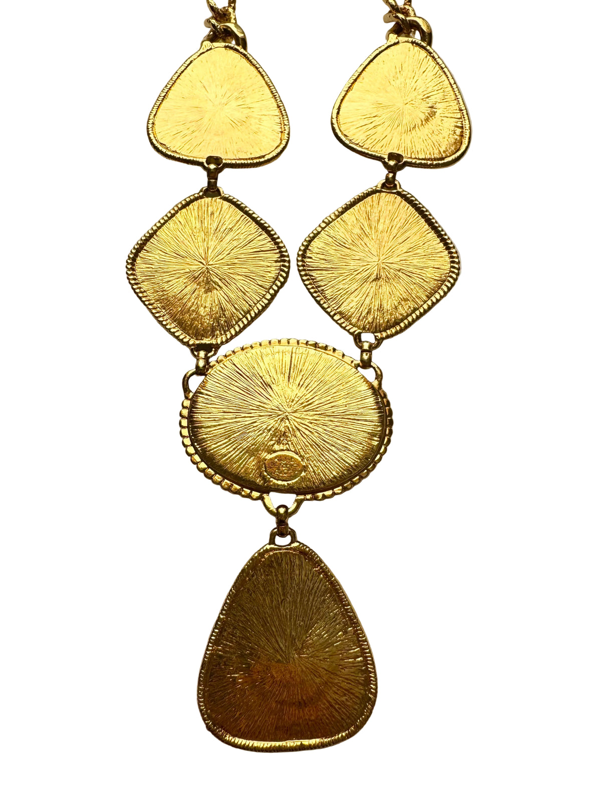 Vintage 1993 KJL for Avon Caprianti Collection Cabochon Necklace & Earrings Set