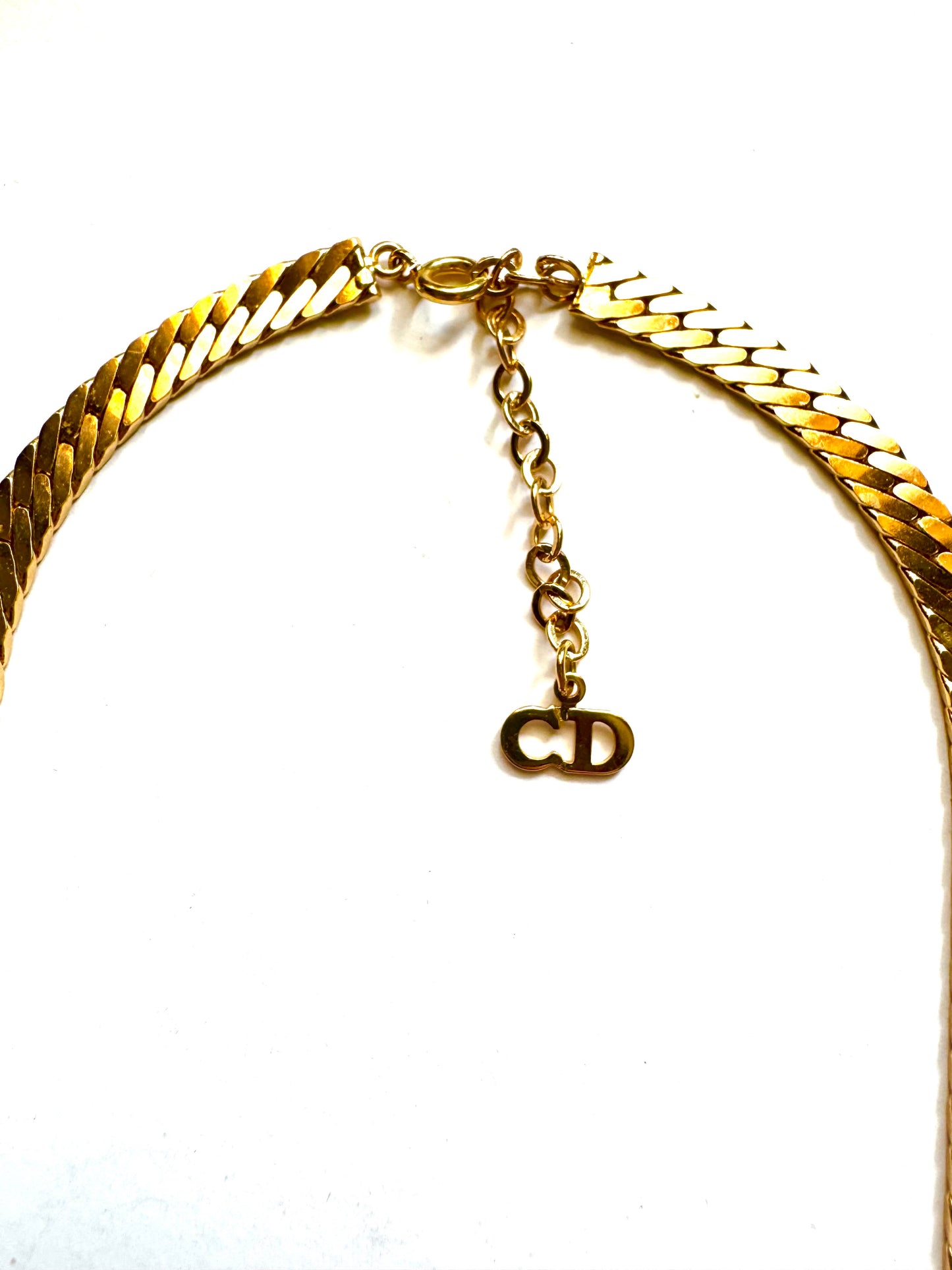 Vintage Christian Dior Pavé V Statement Necklace