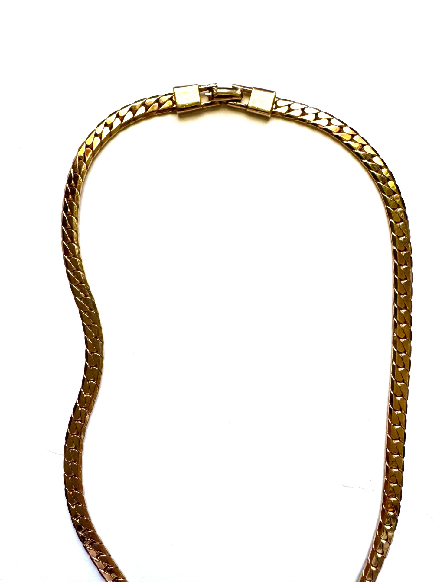 Vintage Rare Panetta Butterfly Necklace Gold Tone Rhinestone