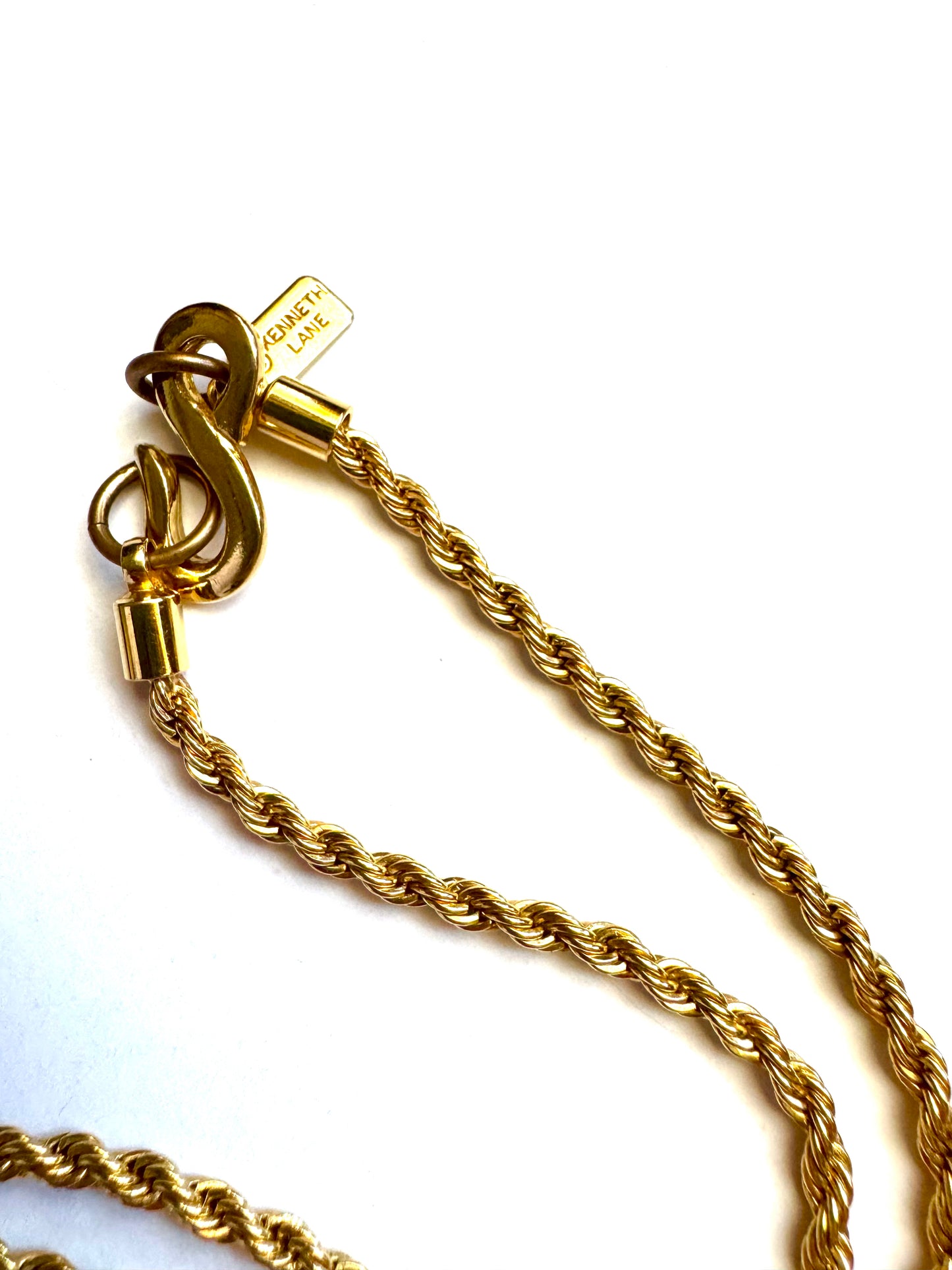 Vintage Kenneth Jay Lane Tortoiseshell Lucite Pendant Necklace
