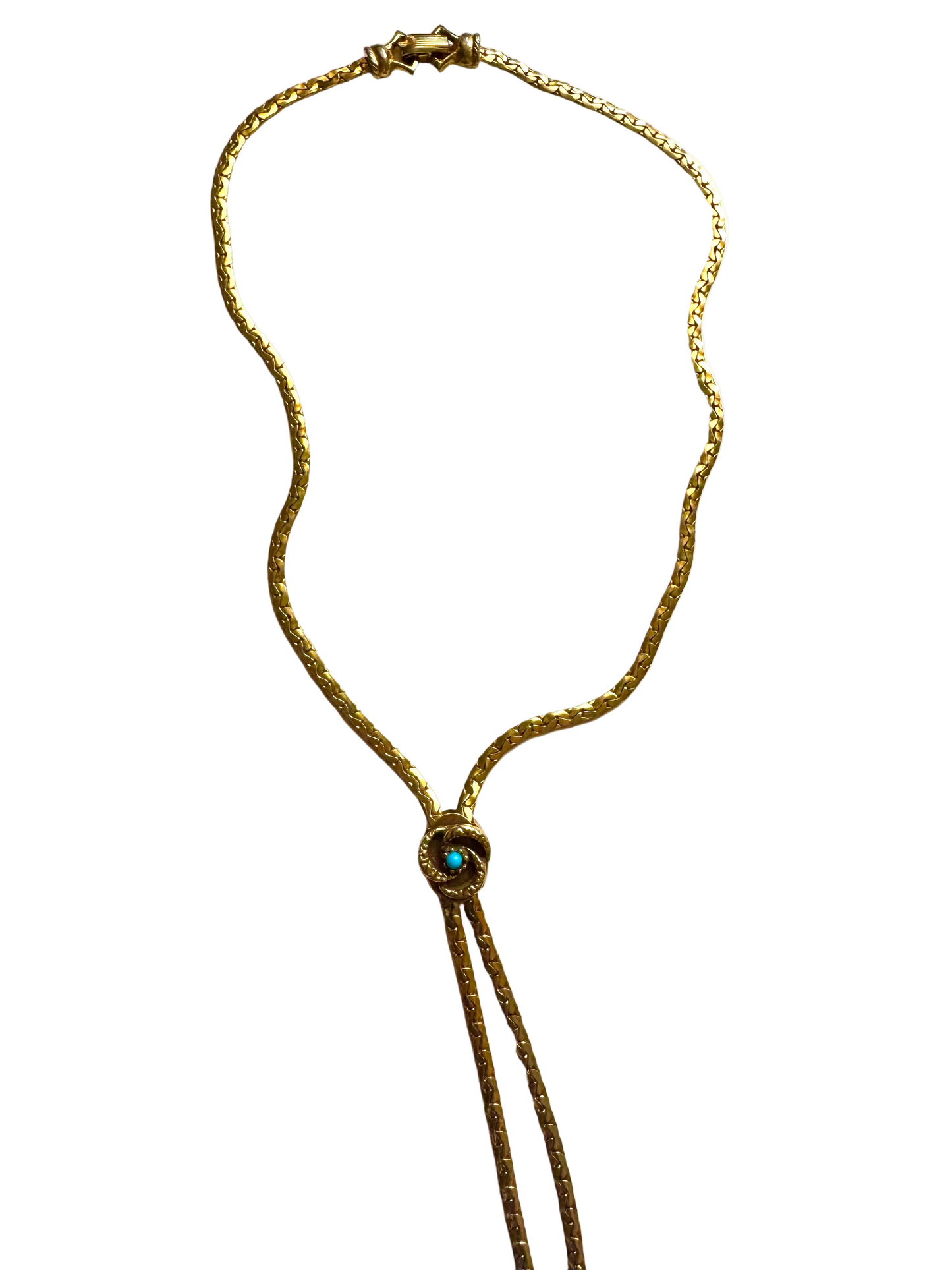 Vintage Goldette Lariat Slider Necklace