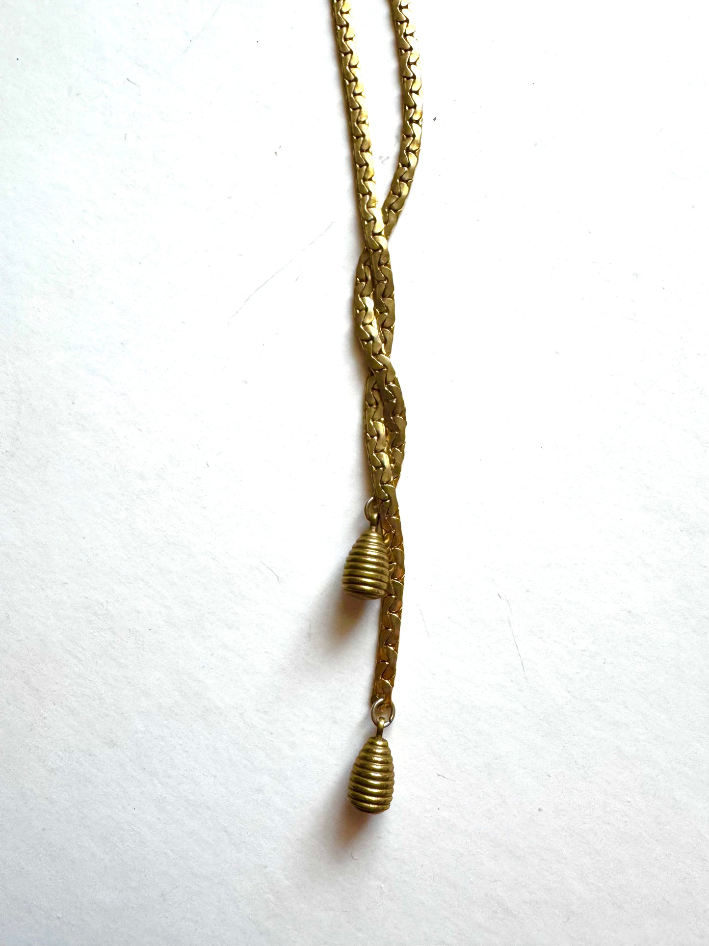 Vintage Goldette Lariat Slider Necklace