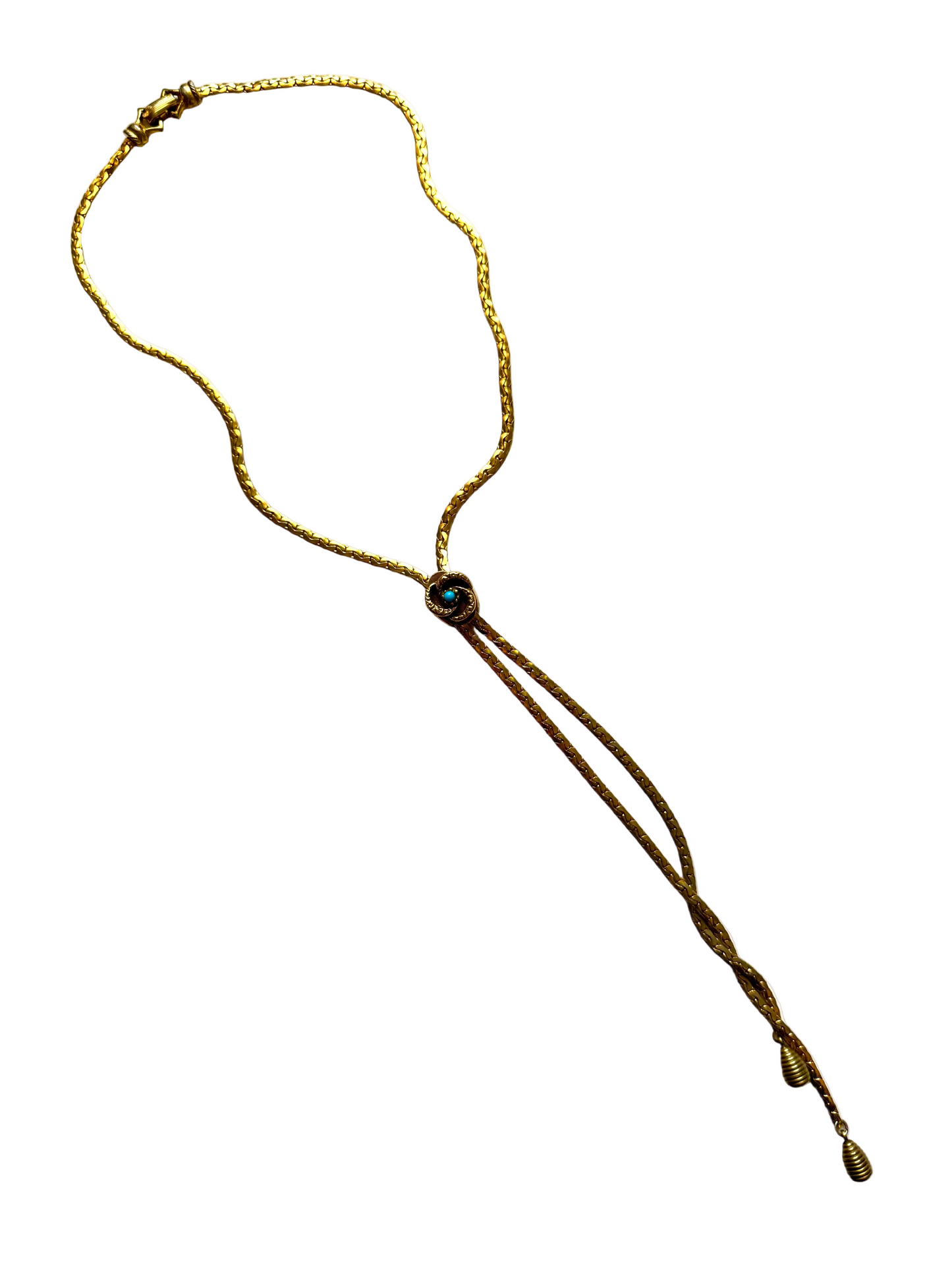 Vintage Goldette Lariat Slider Necklace