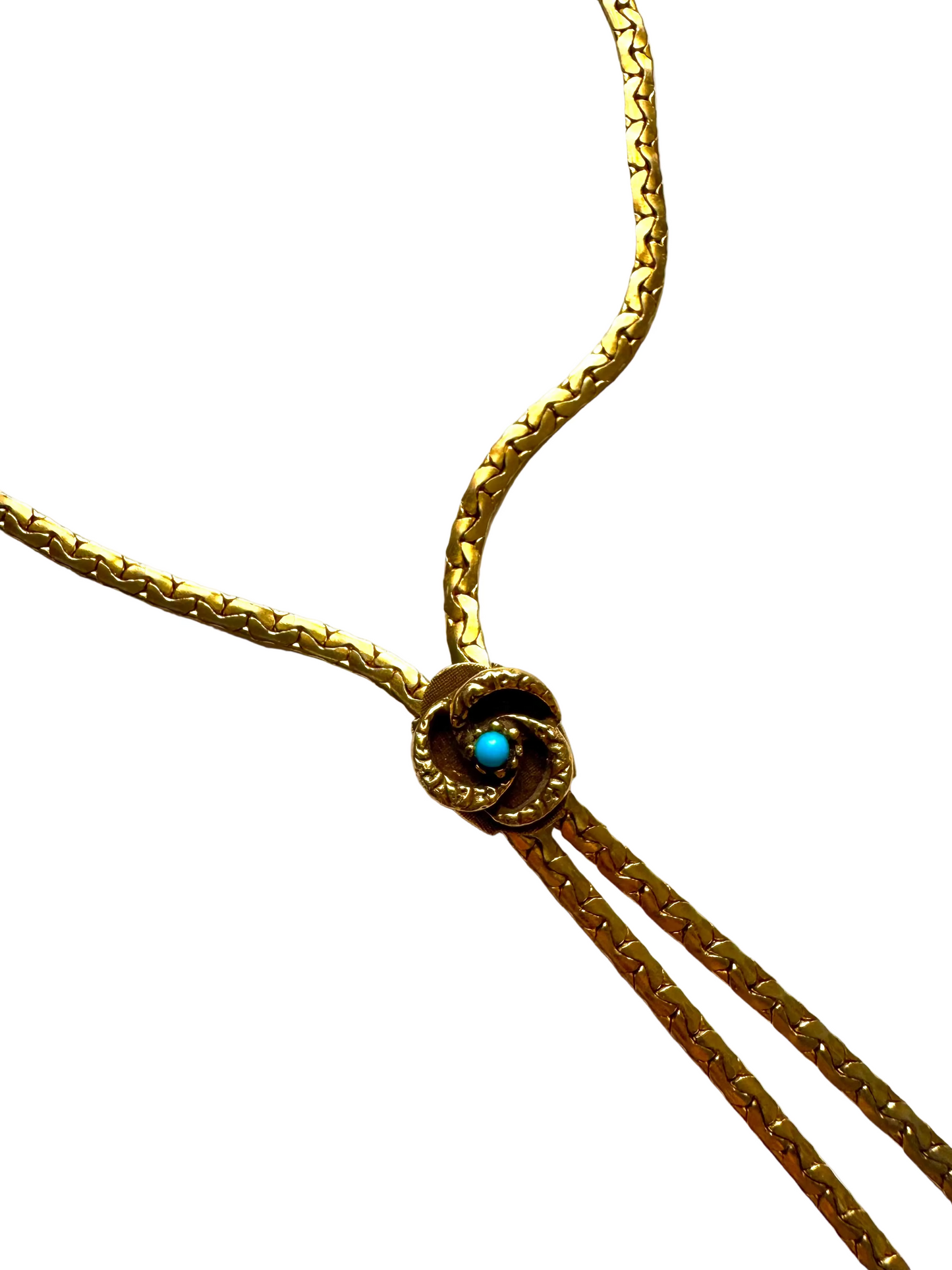 Vintage Goldette Lariat Slider Necklace