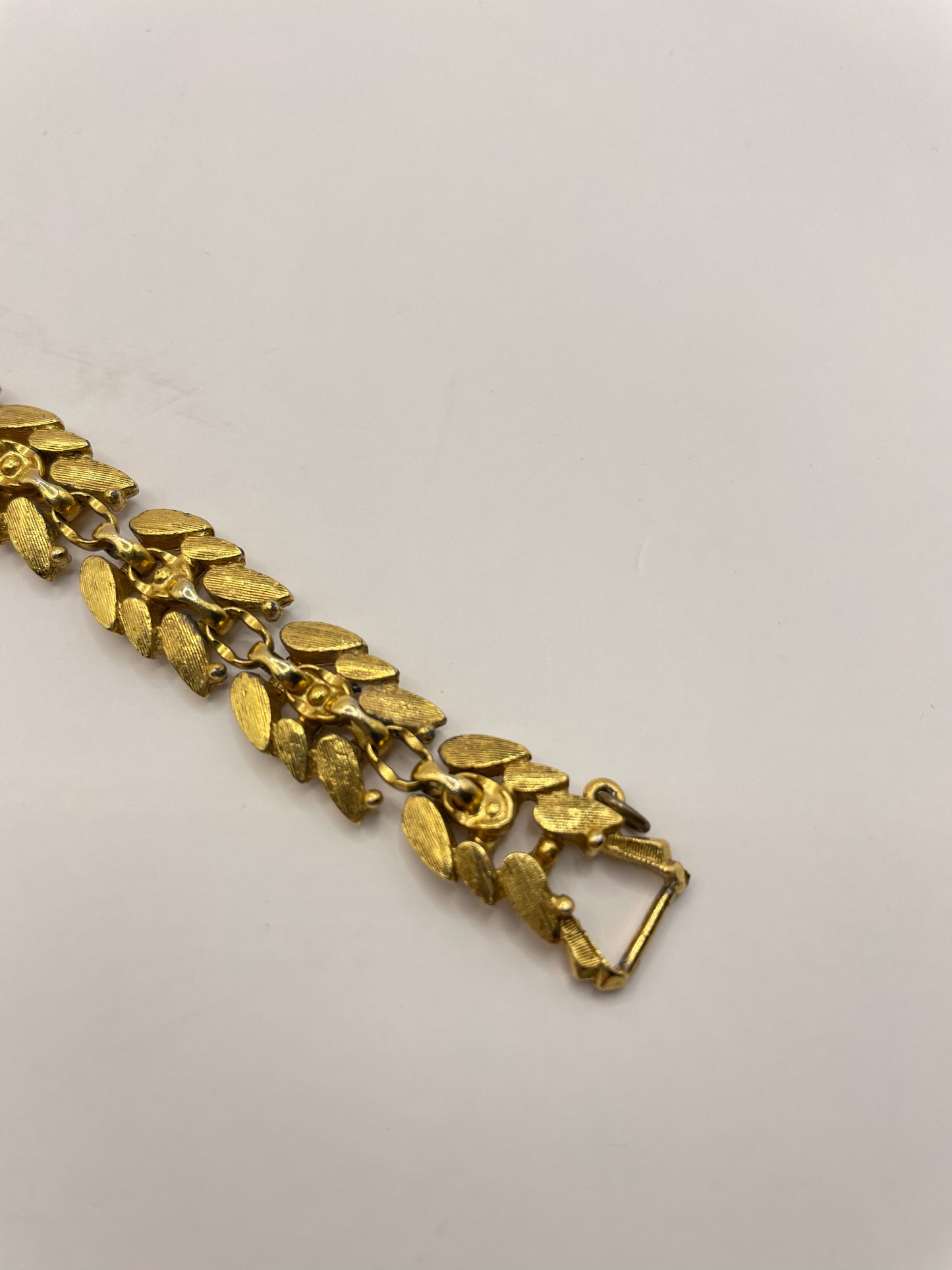 Vintage Florenza Brushed Golden Linked Bracelet