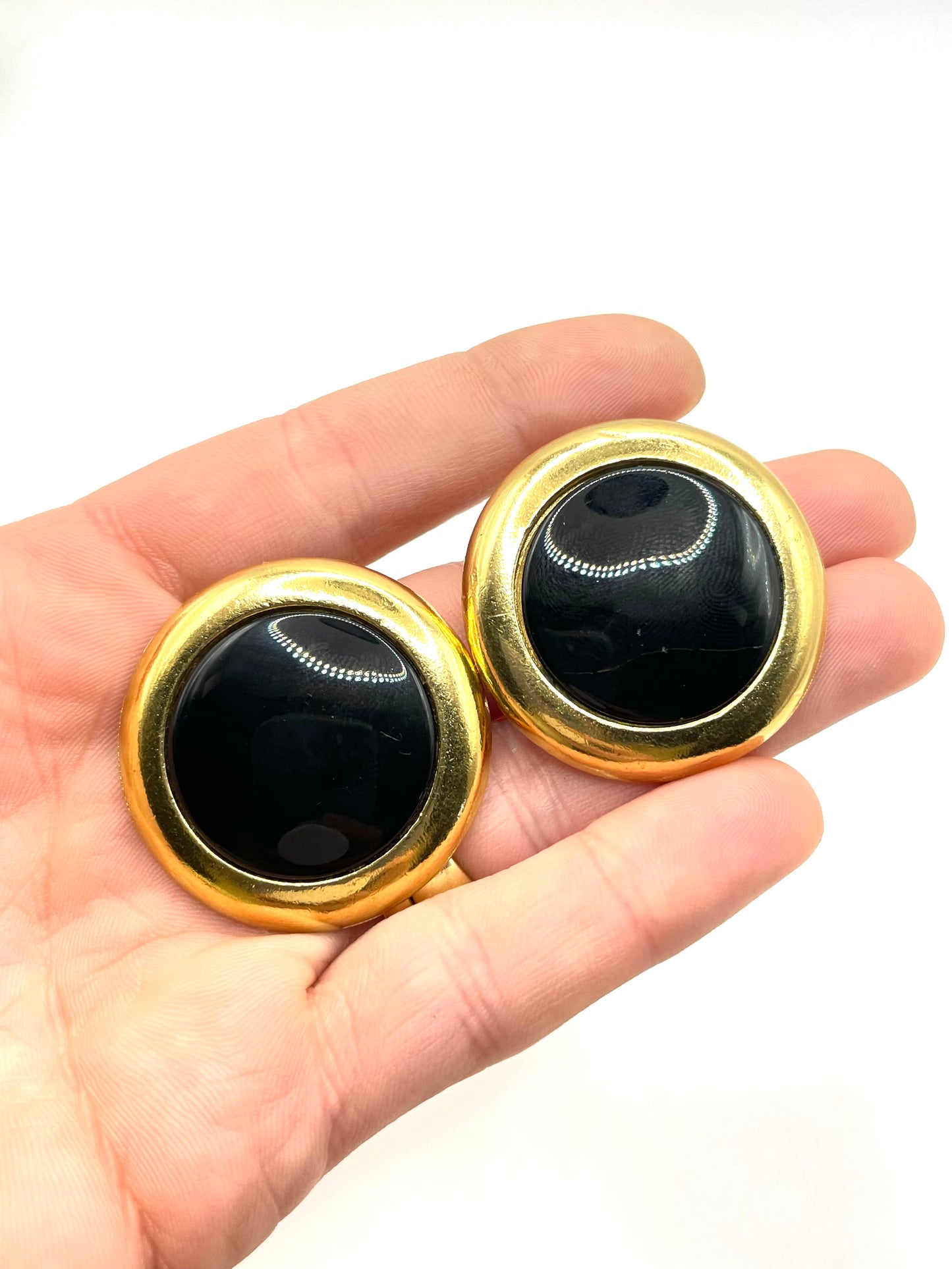 Vintage YSL Yves Saint Laurent Clip on Earrings