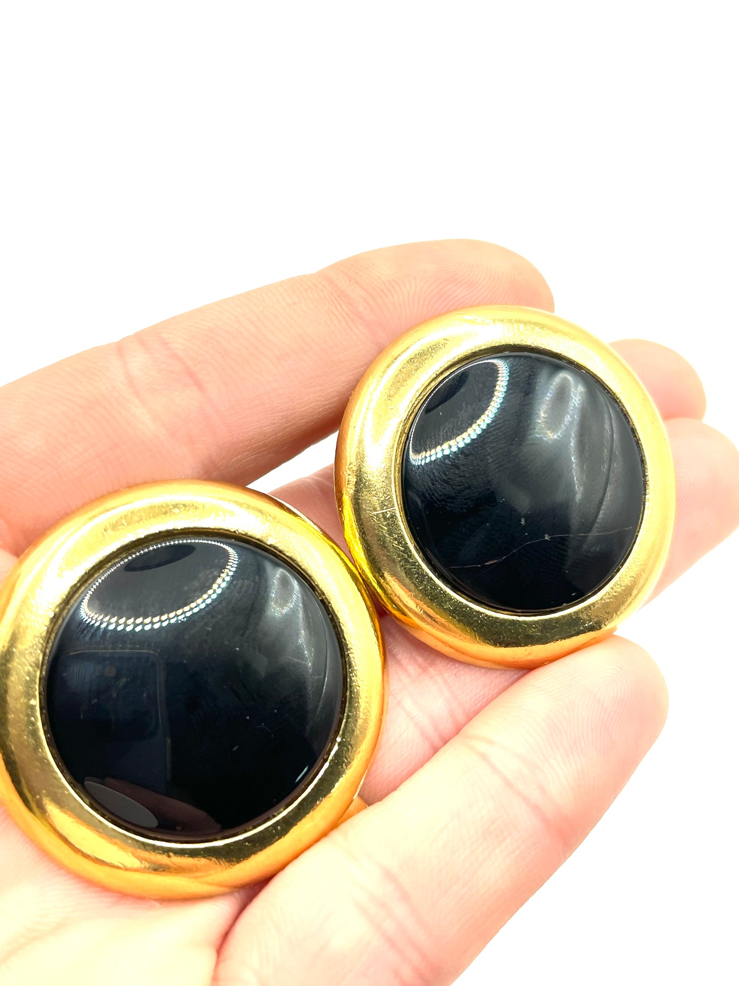 Vintage YSL Yves Saint Laurent Clip on Earrings