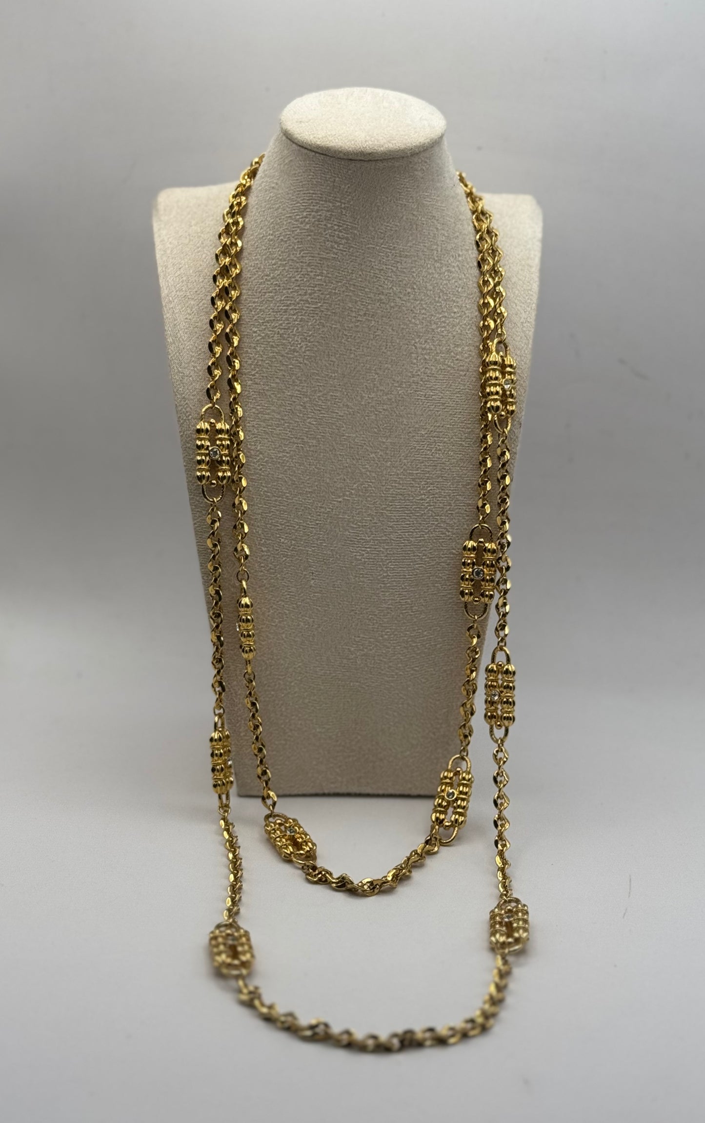 Vintage JBK Gold-Plated Double Strand Necklace by Camrose & Kross – Jacqueline Kennedy Collection