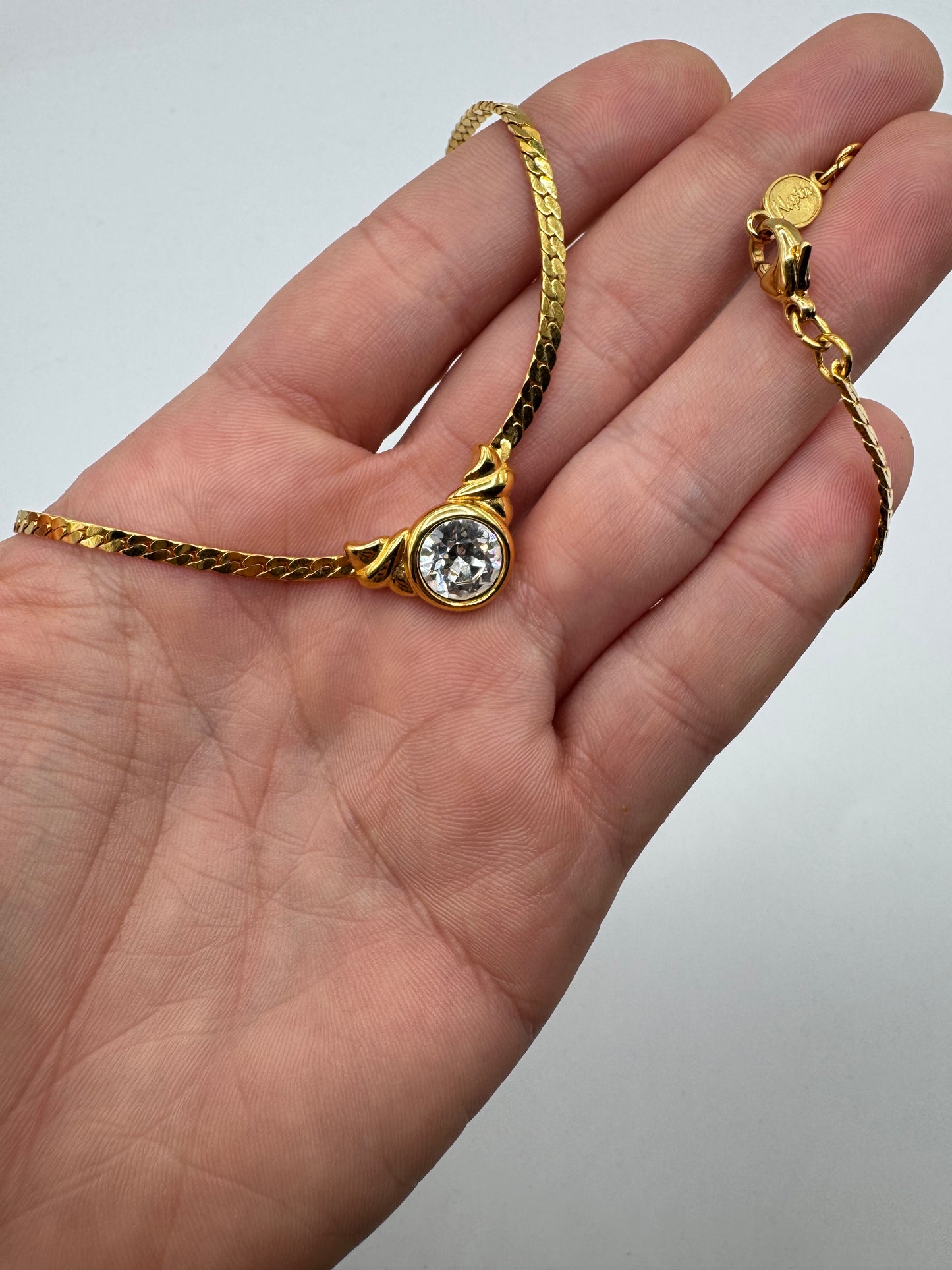 Vintage Gold Plated Napier Choker Necklace