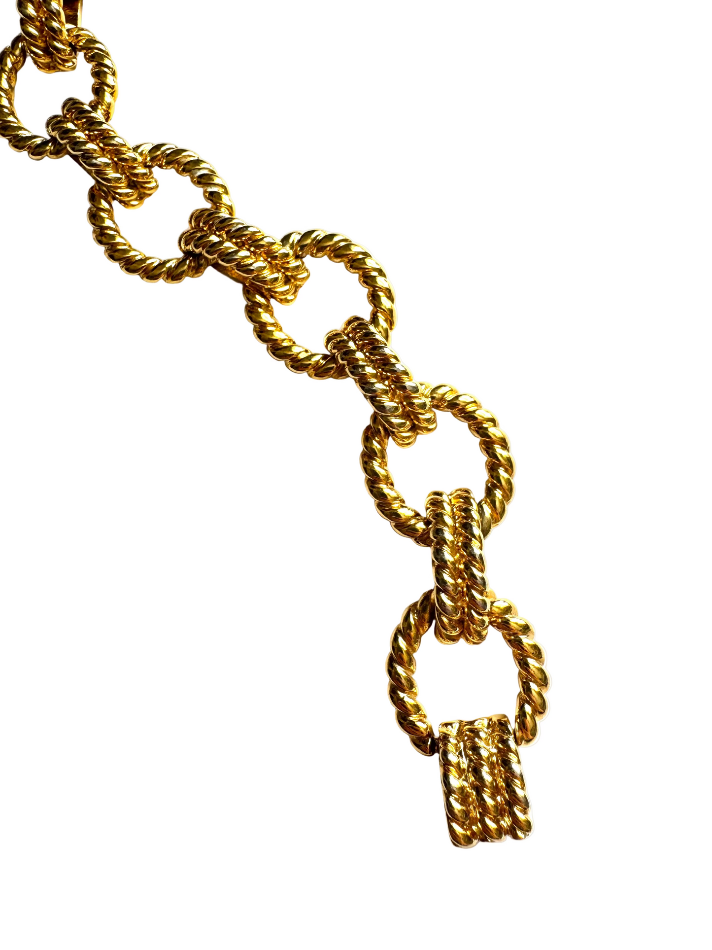 Vintage Joan Rivers Chunky Rope Link Bracelet