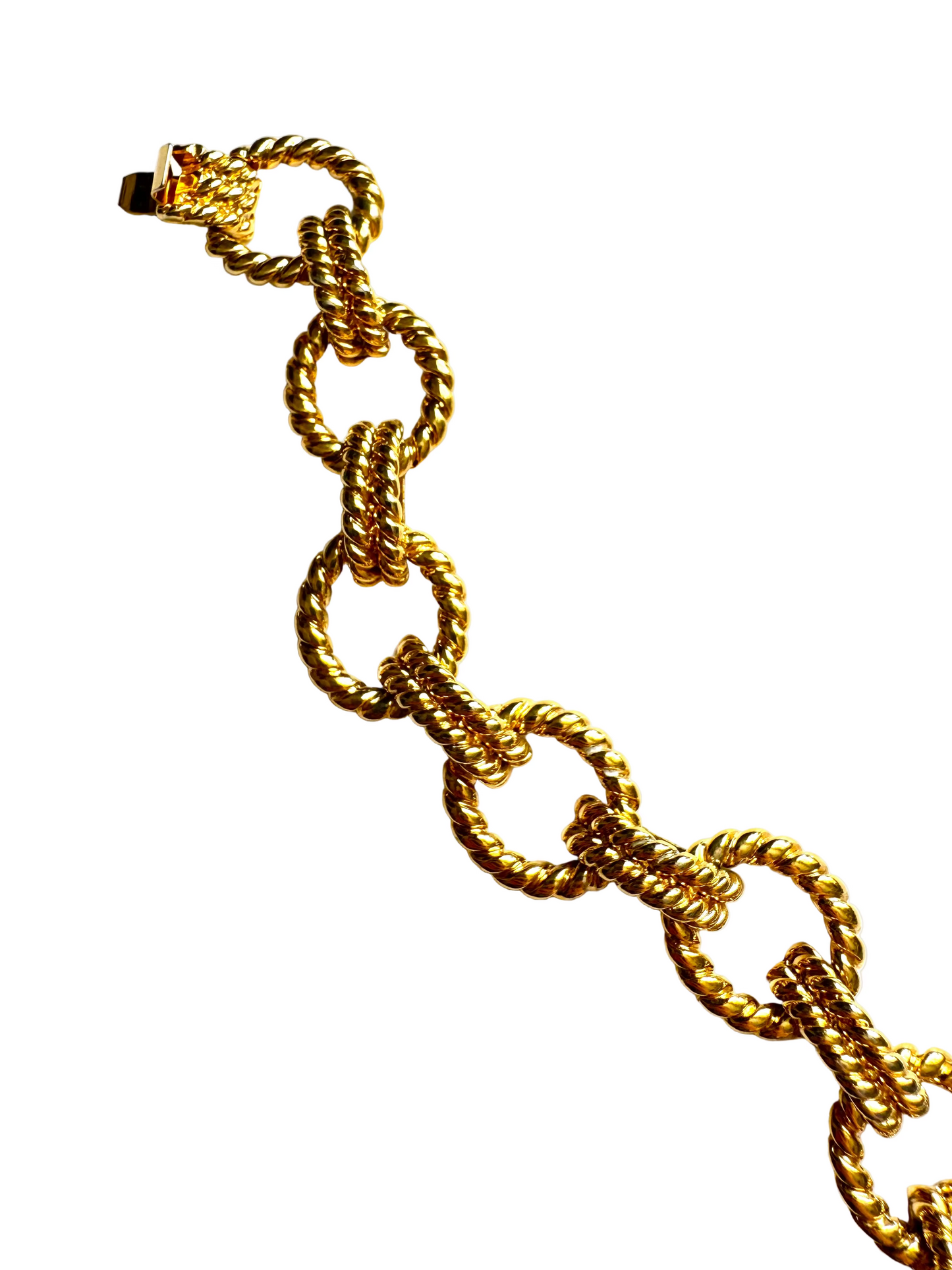 Vintage Joan Rivers Chunky Rope Link Bracelet