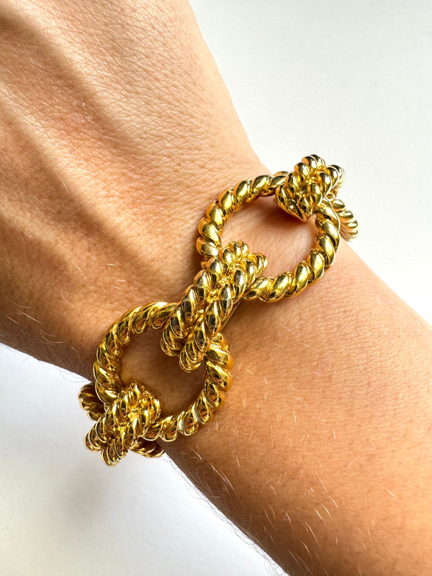Vintage Joan Rivers Chunky Rope Link Bracelet