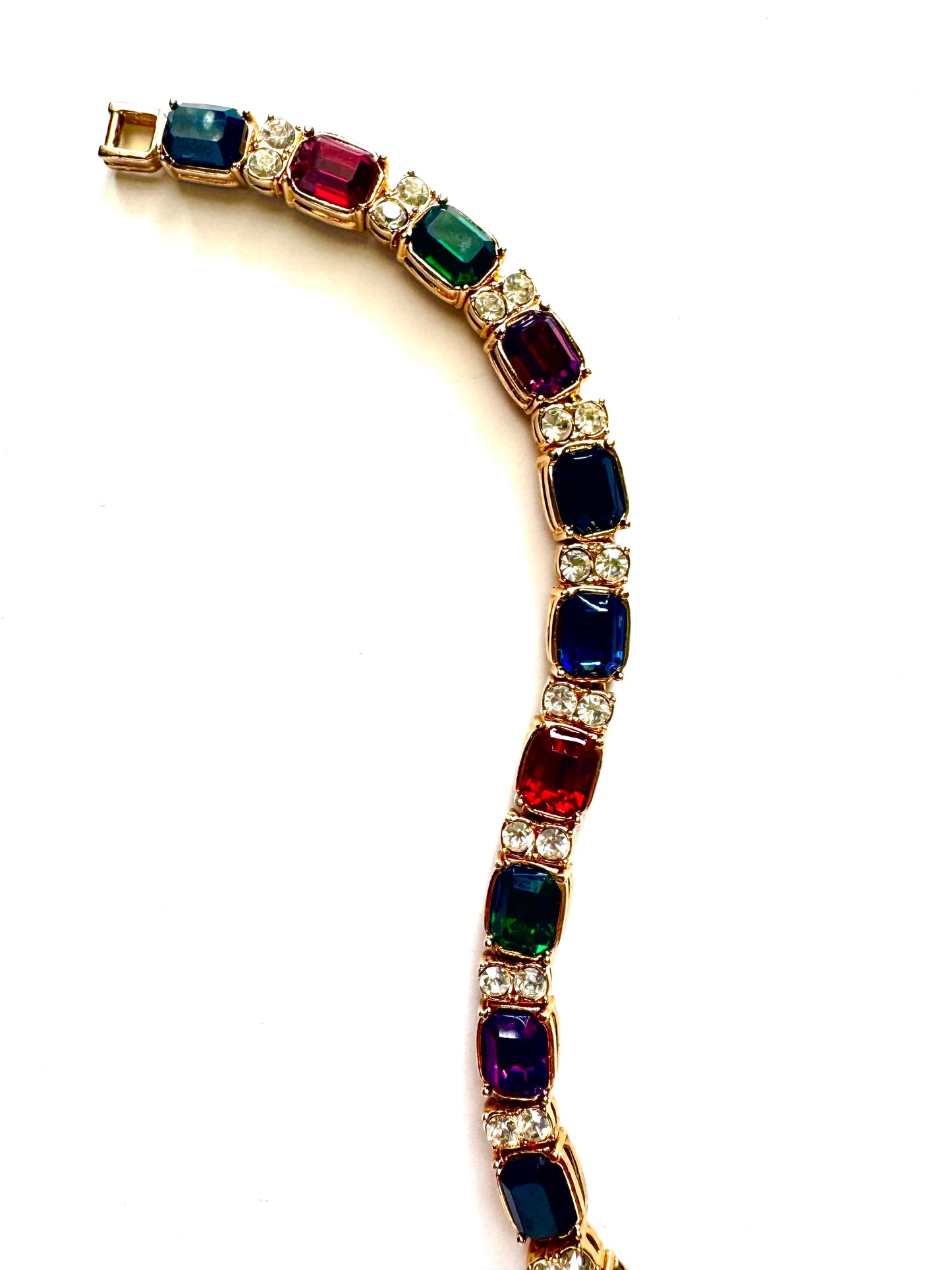 Vintage Blanca Multi-Gem Tennis Bracelet