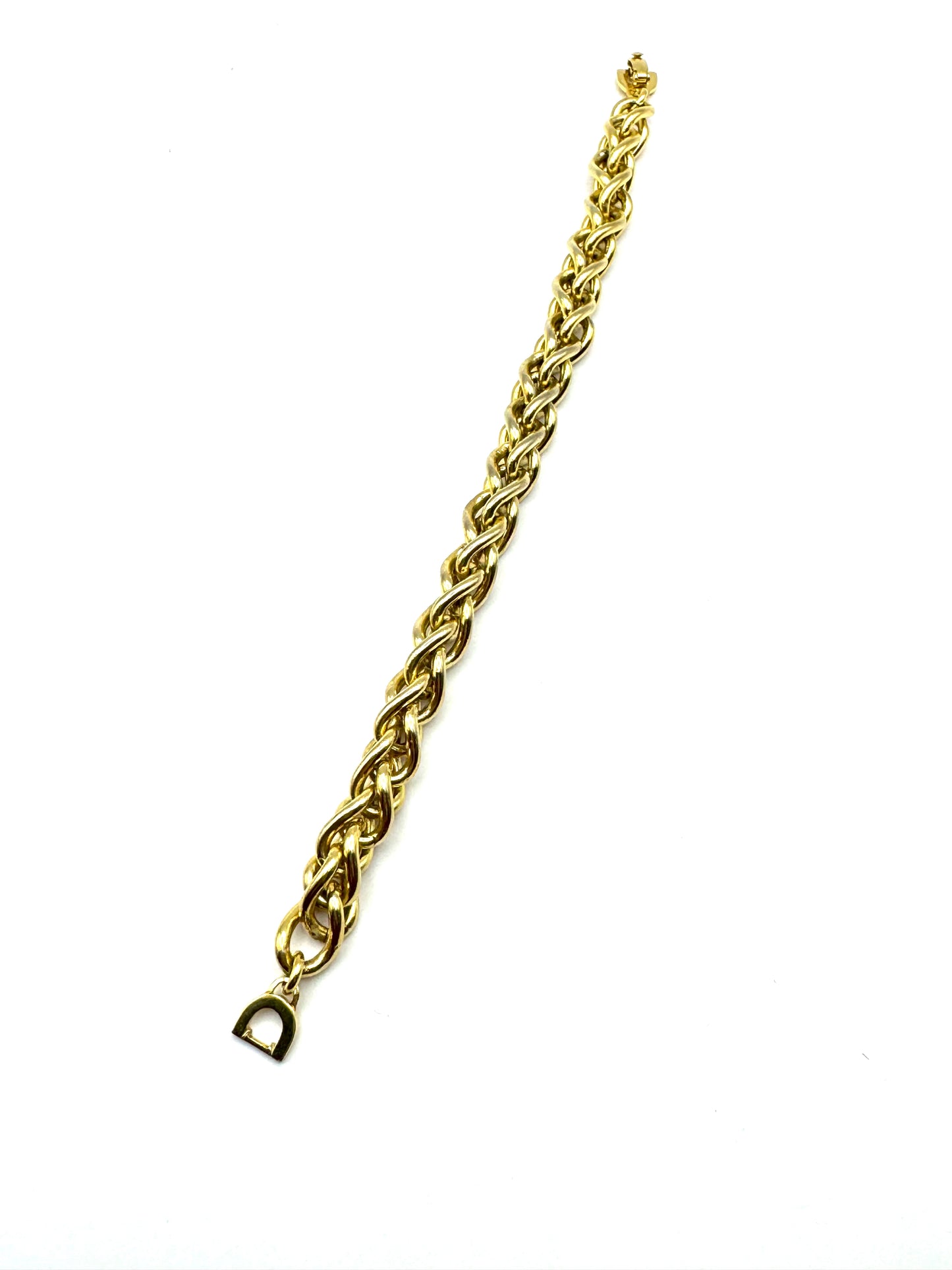 Vintage Christian Dior Wheat Chain Bracelet