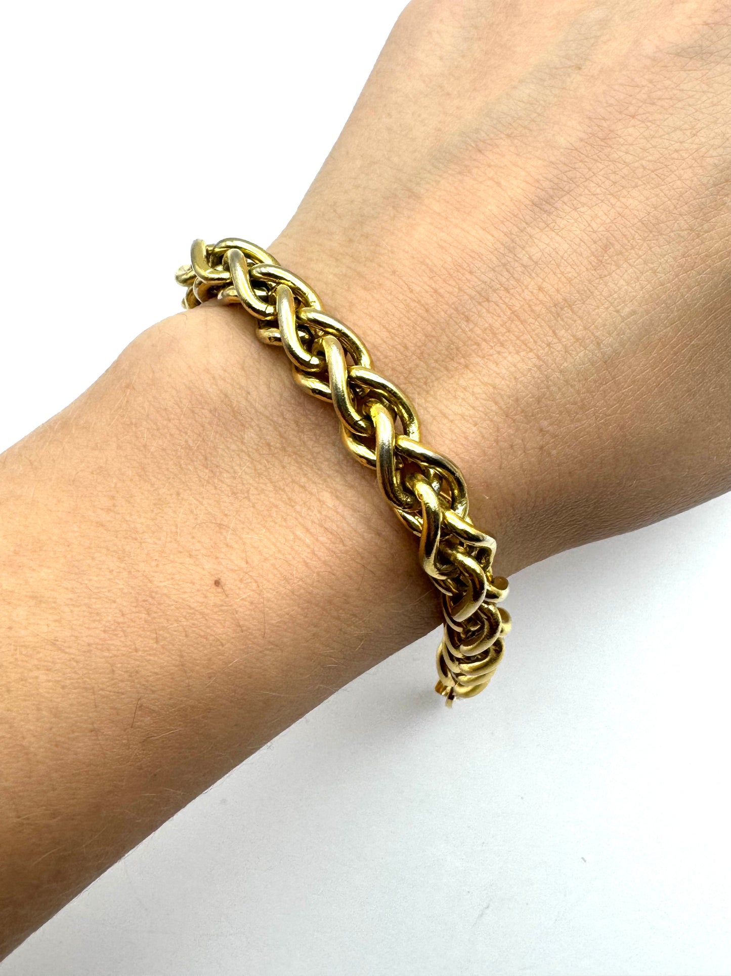 Vintage Christian Dior Wheat Chain Bracelet