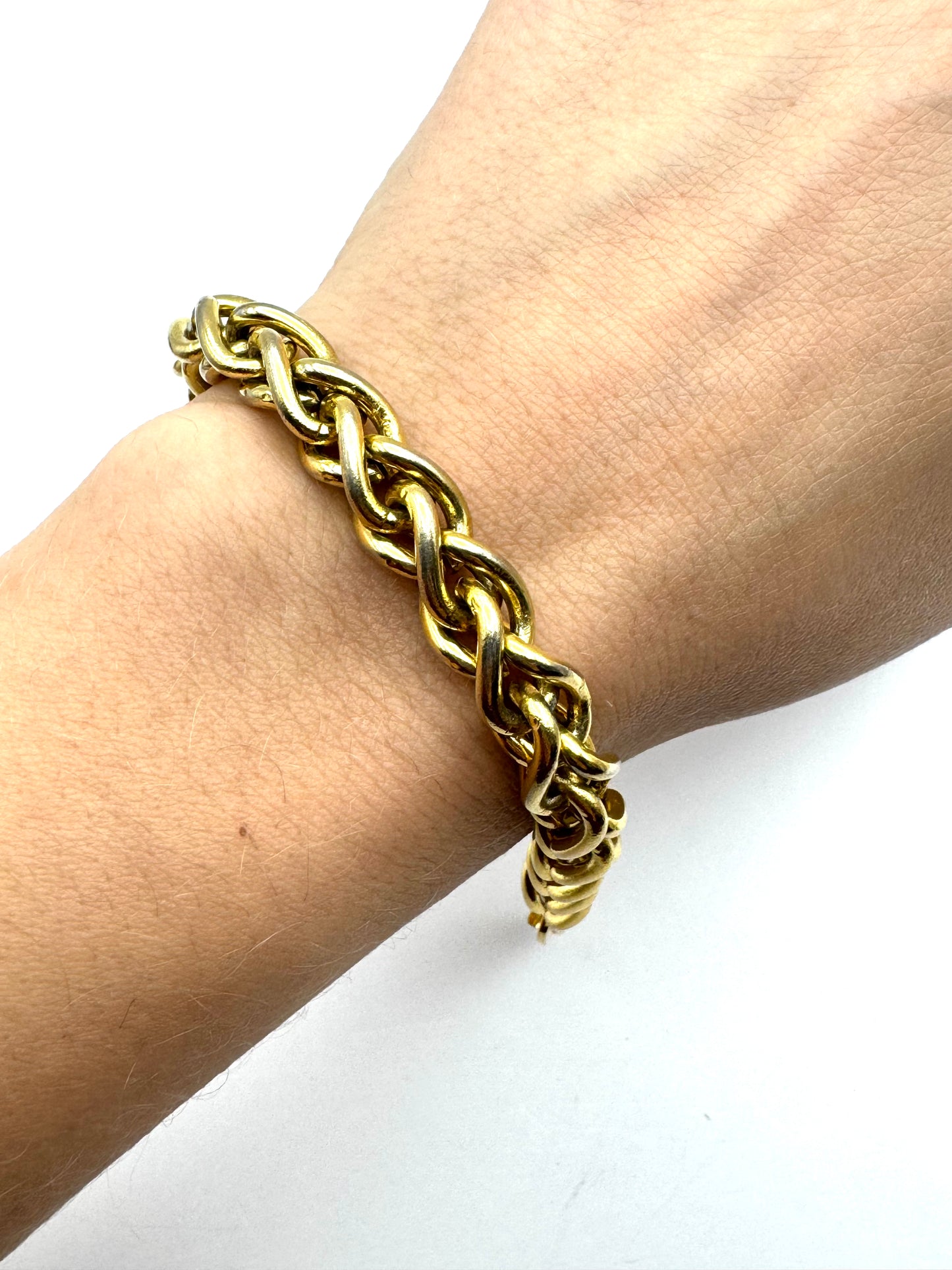 Vintage Christian Dior Wheat Chain Bracelet