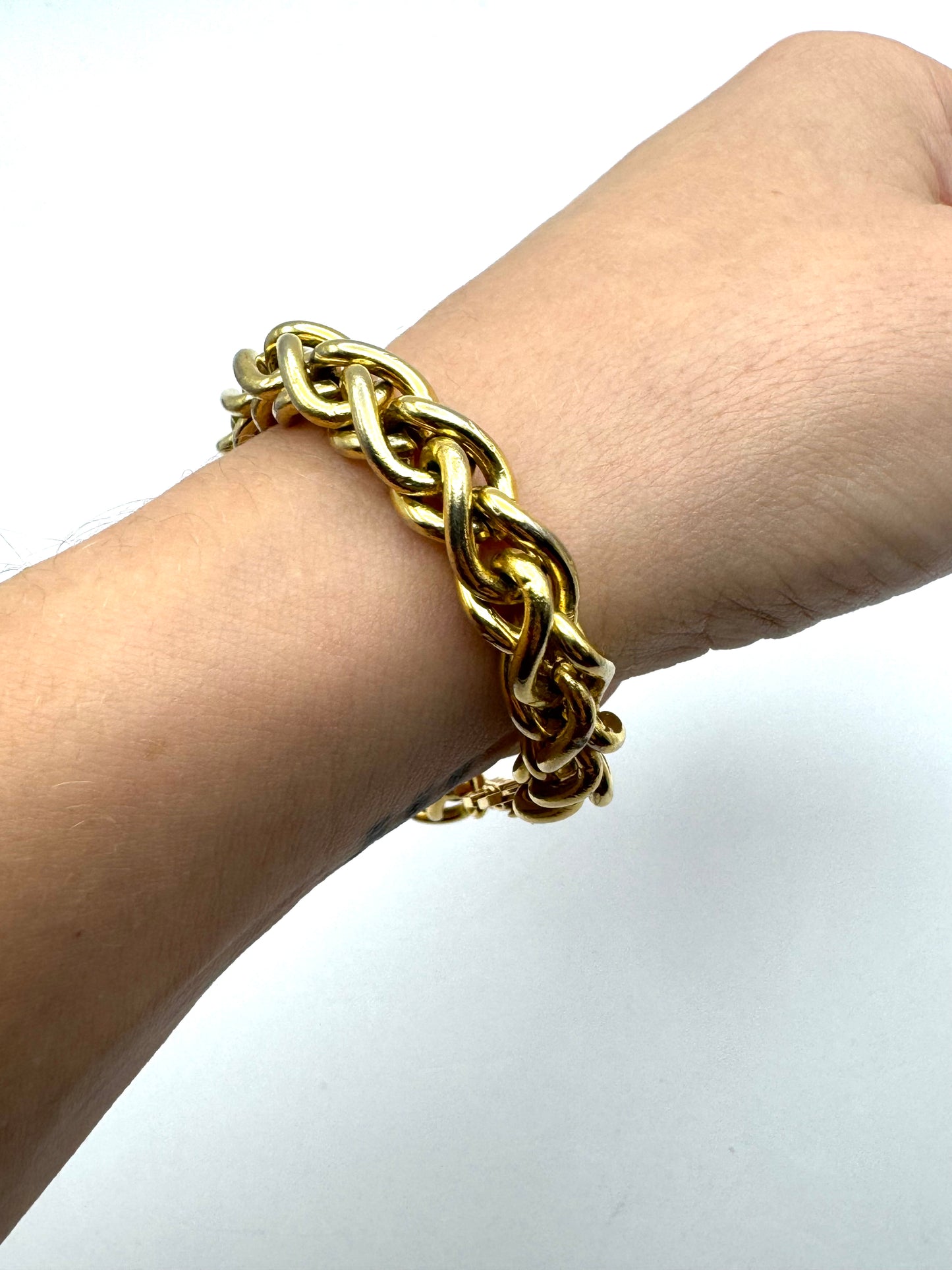 Vintage Christian Dior Wheat Chain Bracelet