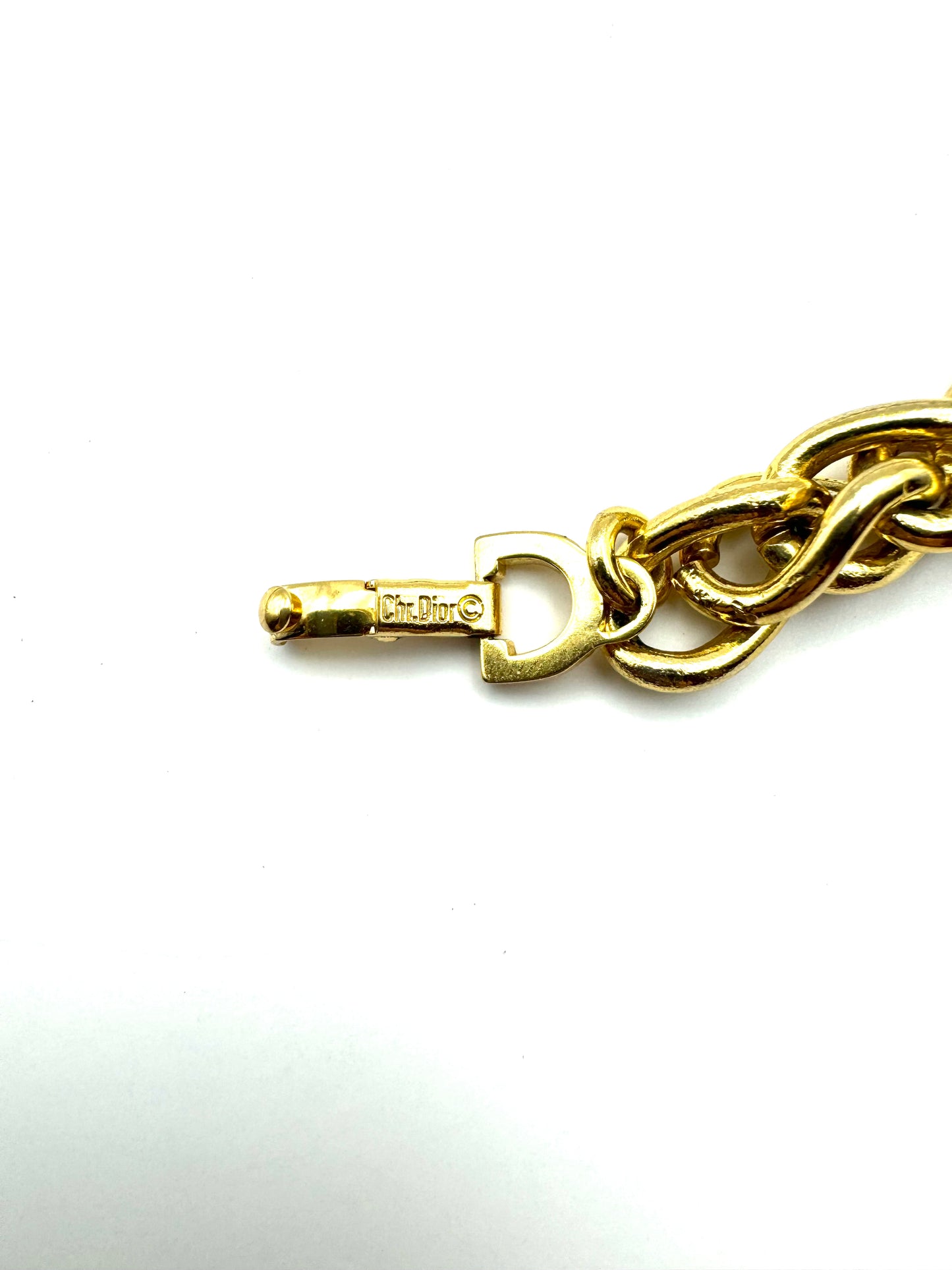 Vintage Christian Dior Wheat Chain Bracelet