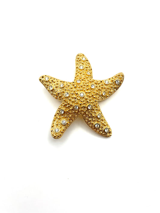 Vintage Swarovski Starfish Brooch