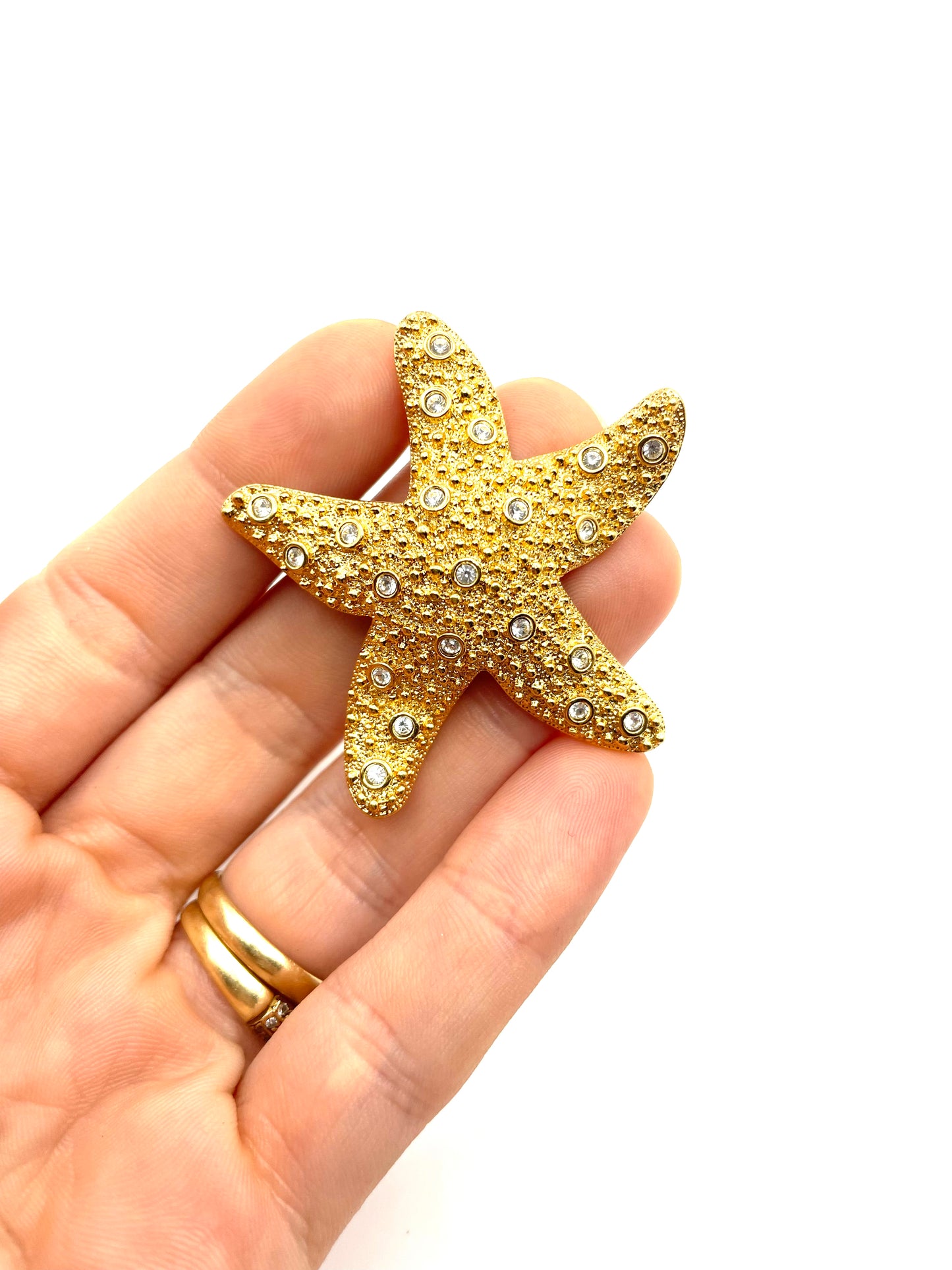 Vintage Swarovski Starfish Brooch