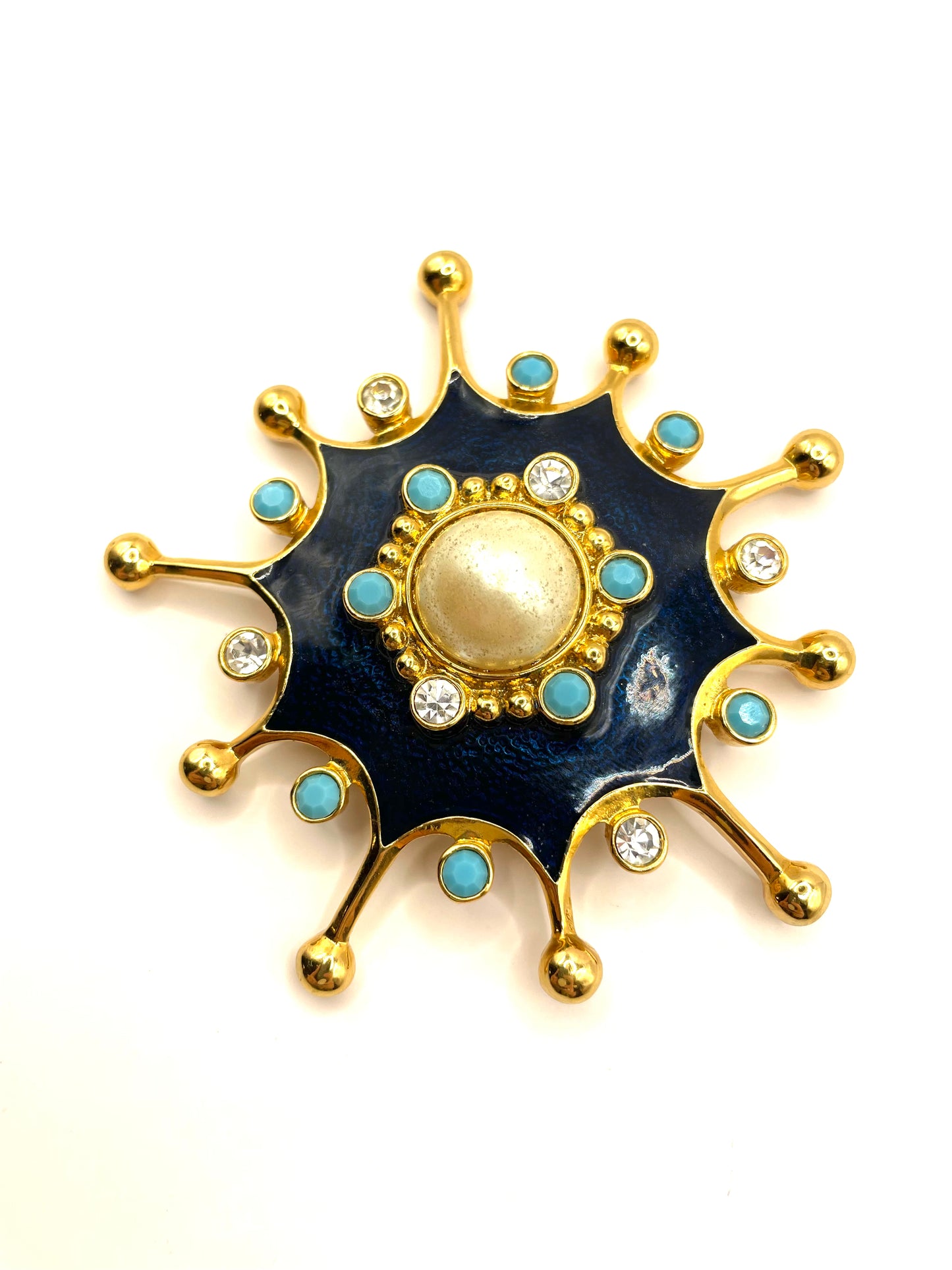 Vintage Jose Barrera for Avon Roman Holiday Atomic Starburst Brooch