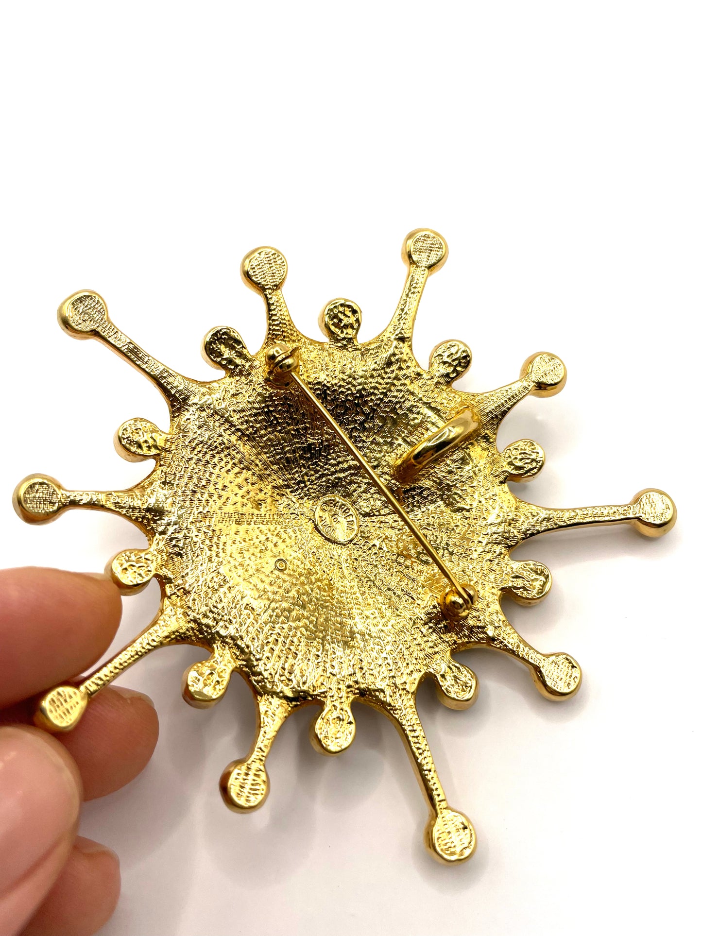 Vintage Jose Barrera for Avon Roman Holiday Atomic Starburst Brooch