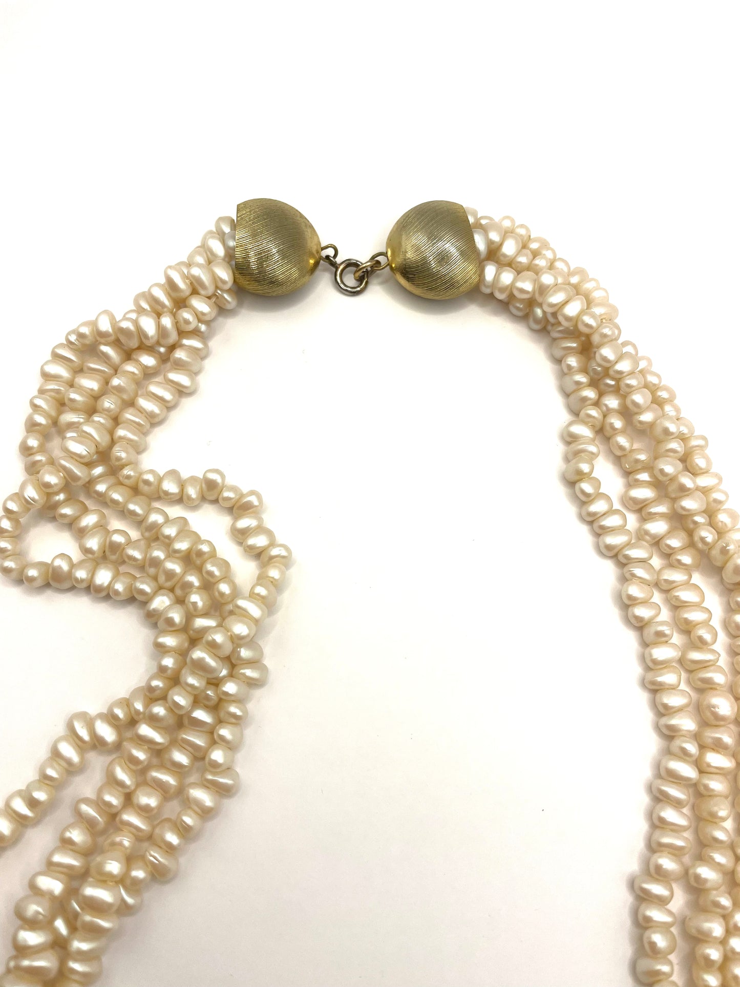 Vintage 4 Row Pearl Necklace