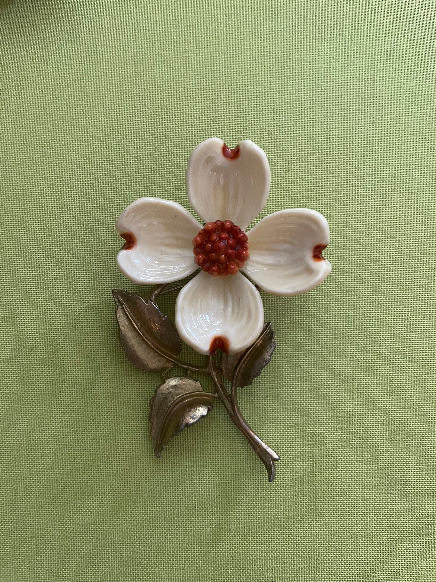 Vintage Dogwood Bloom Brooch from 1950s