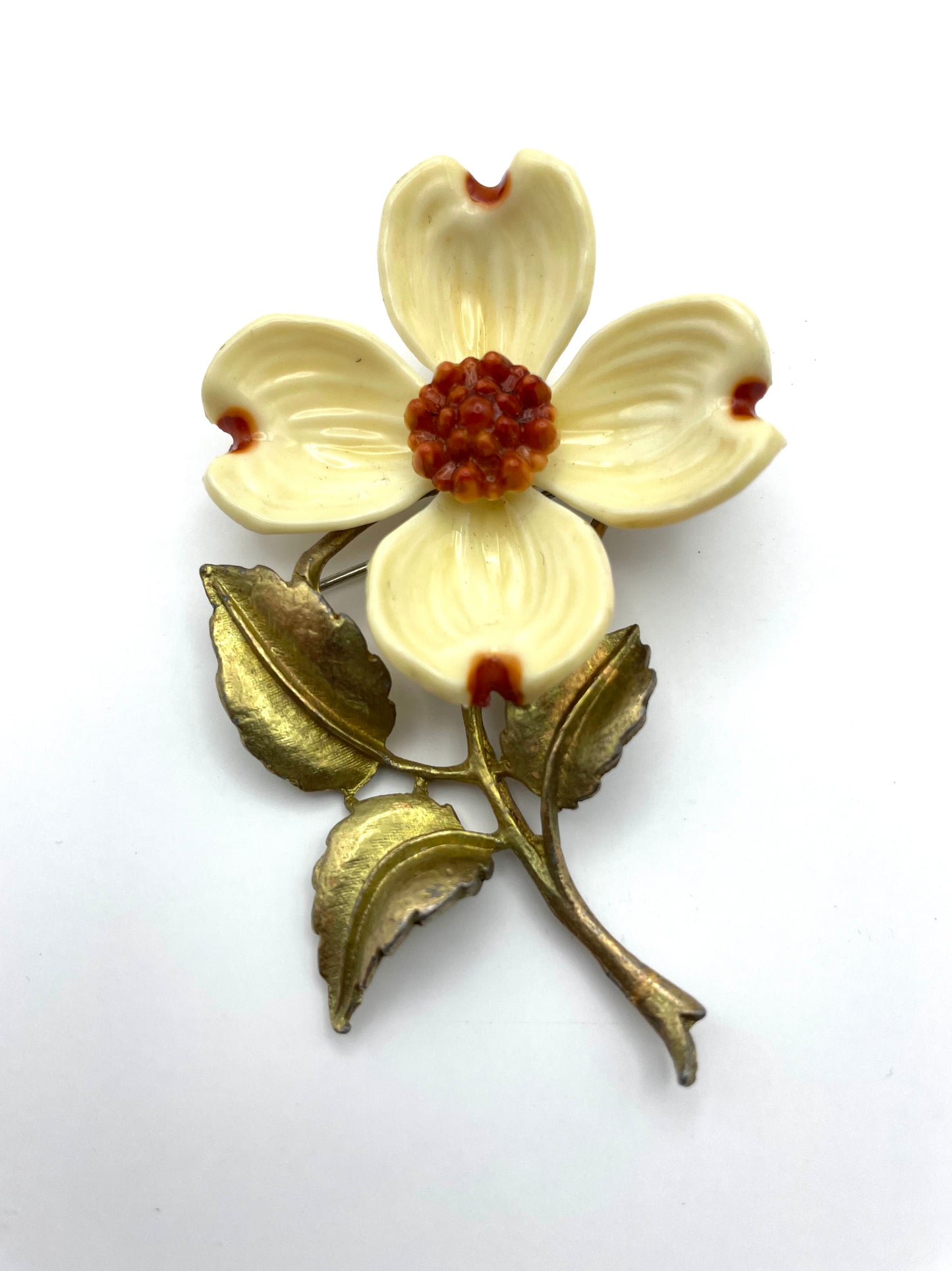 Vintage Dogwood Bloom Brooch from 1950s